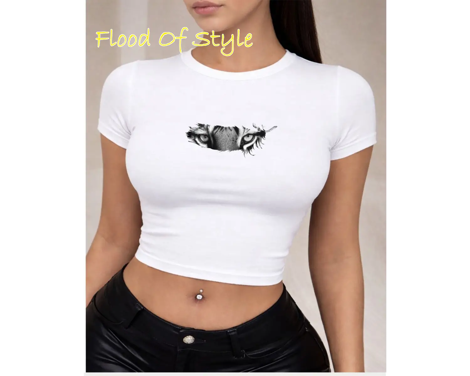 Beyaz Babby Tee aslan gözü tüglü Özel tasarım