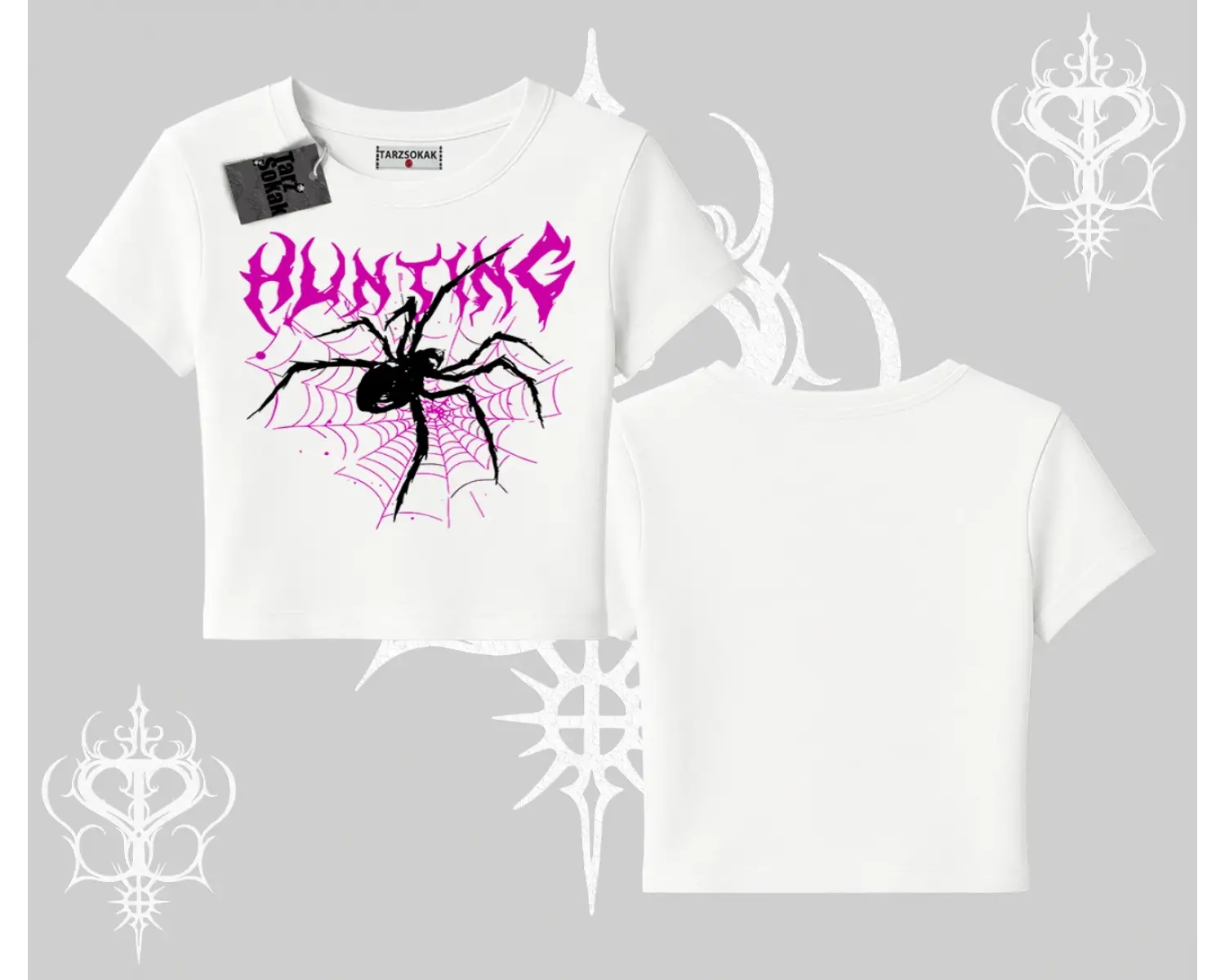 Beyaz Babby Tee Autumn Spider