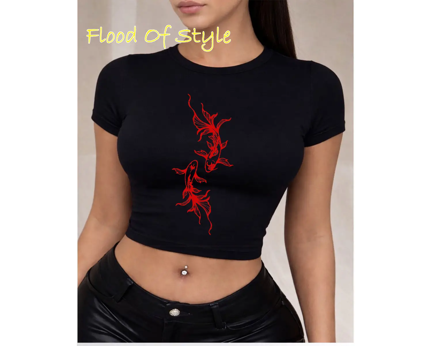 Beyaz Babby Tee balık Özel tasarım