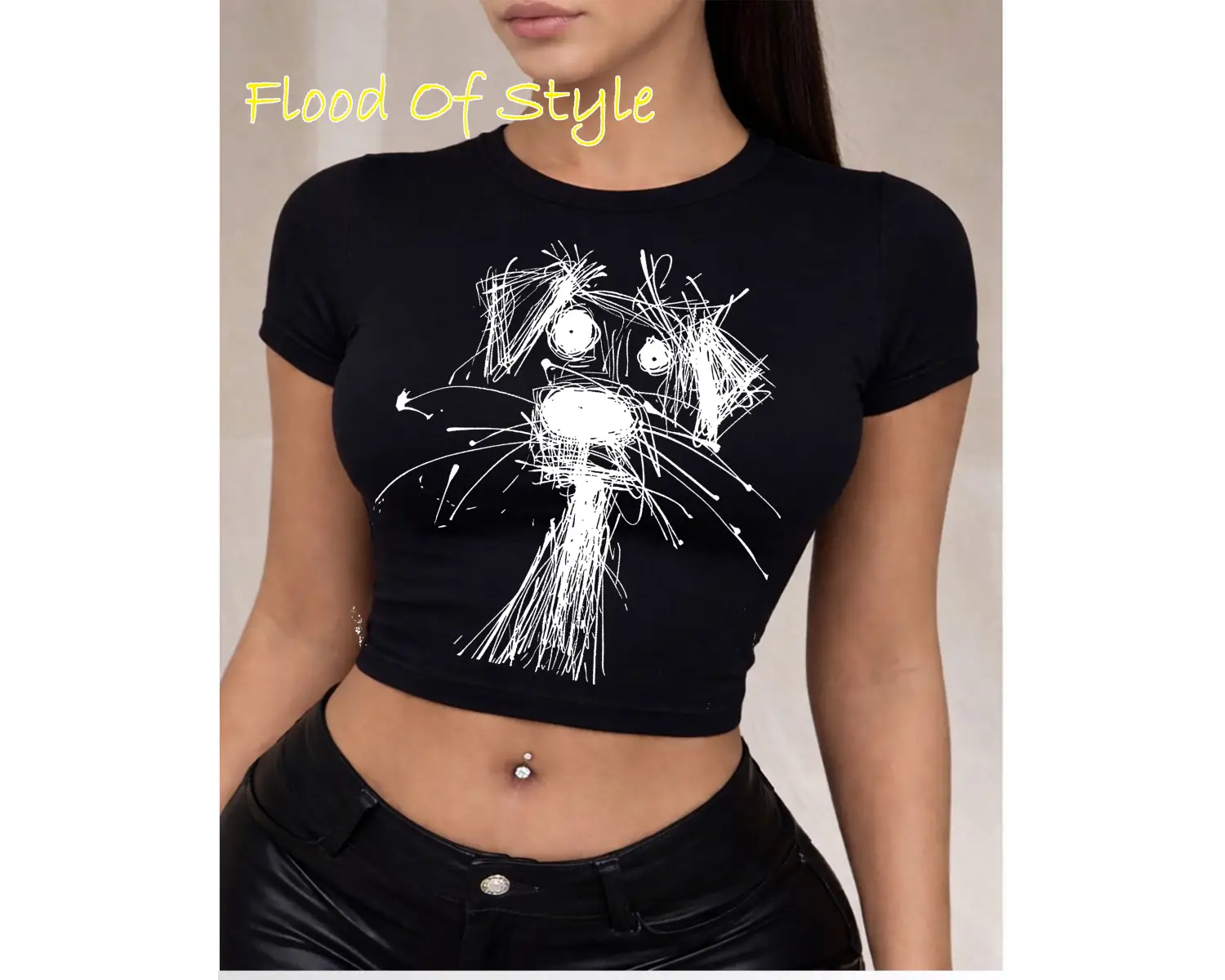 Beyaz Babby Tee çizim köpek Özel tasarım