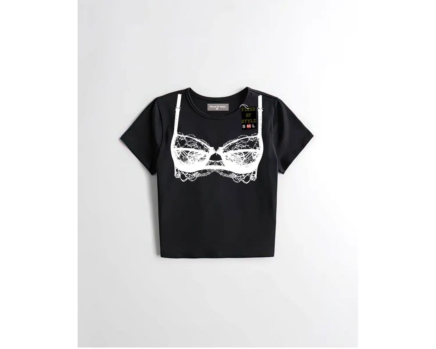 Beyaz Babby Tee dantali Özel tasarım