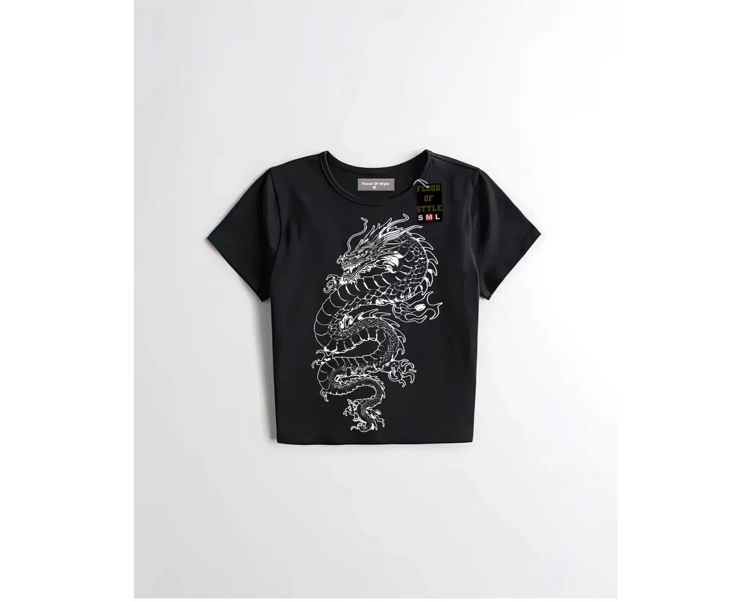 Beyaz Babby Tee ejdarha Özel tasarım