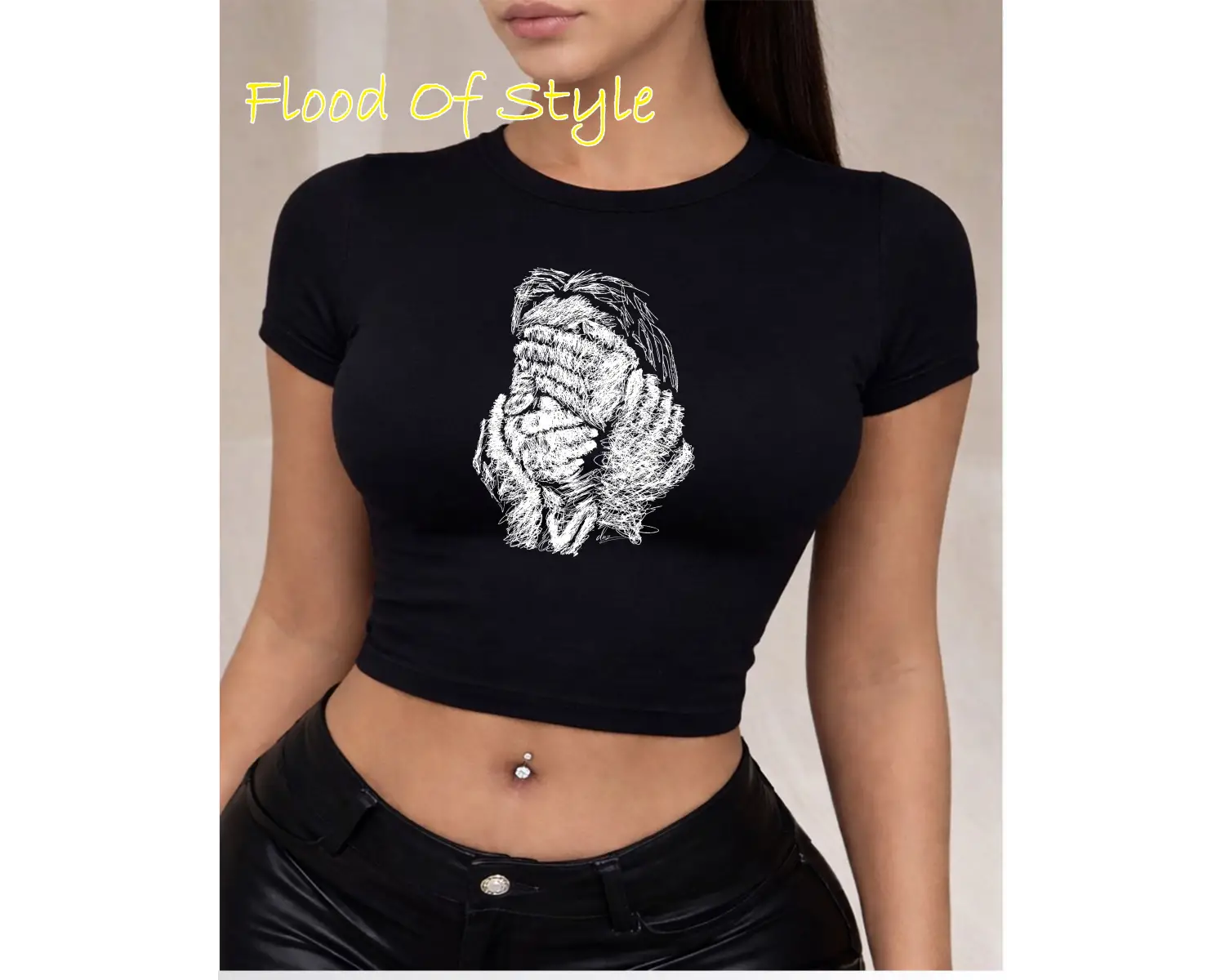 Beyaz Babby Tee el yüz tasarımı Özel tasarım