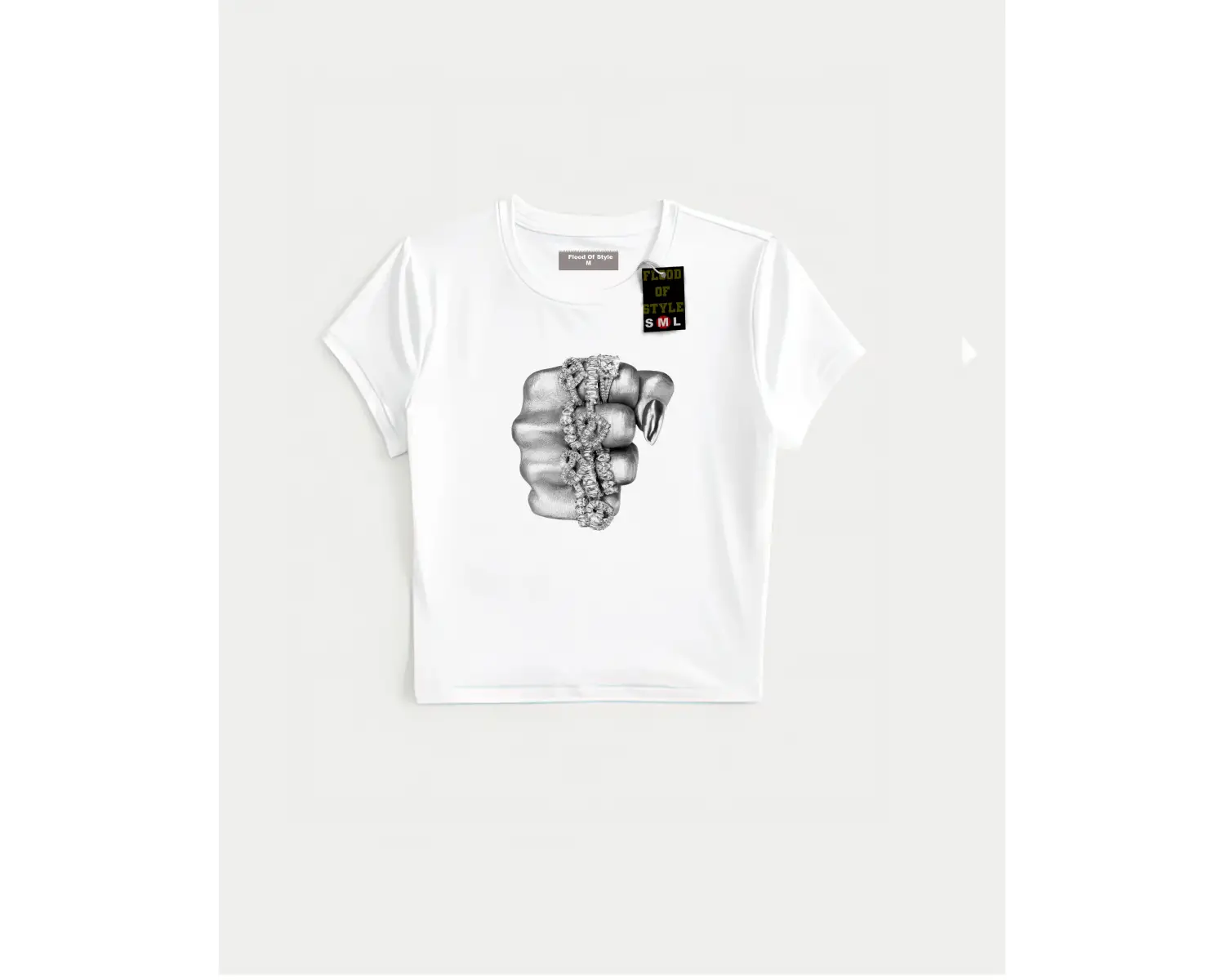 Beyaz Babby Tee el yüzük Özel tasarım