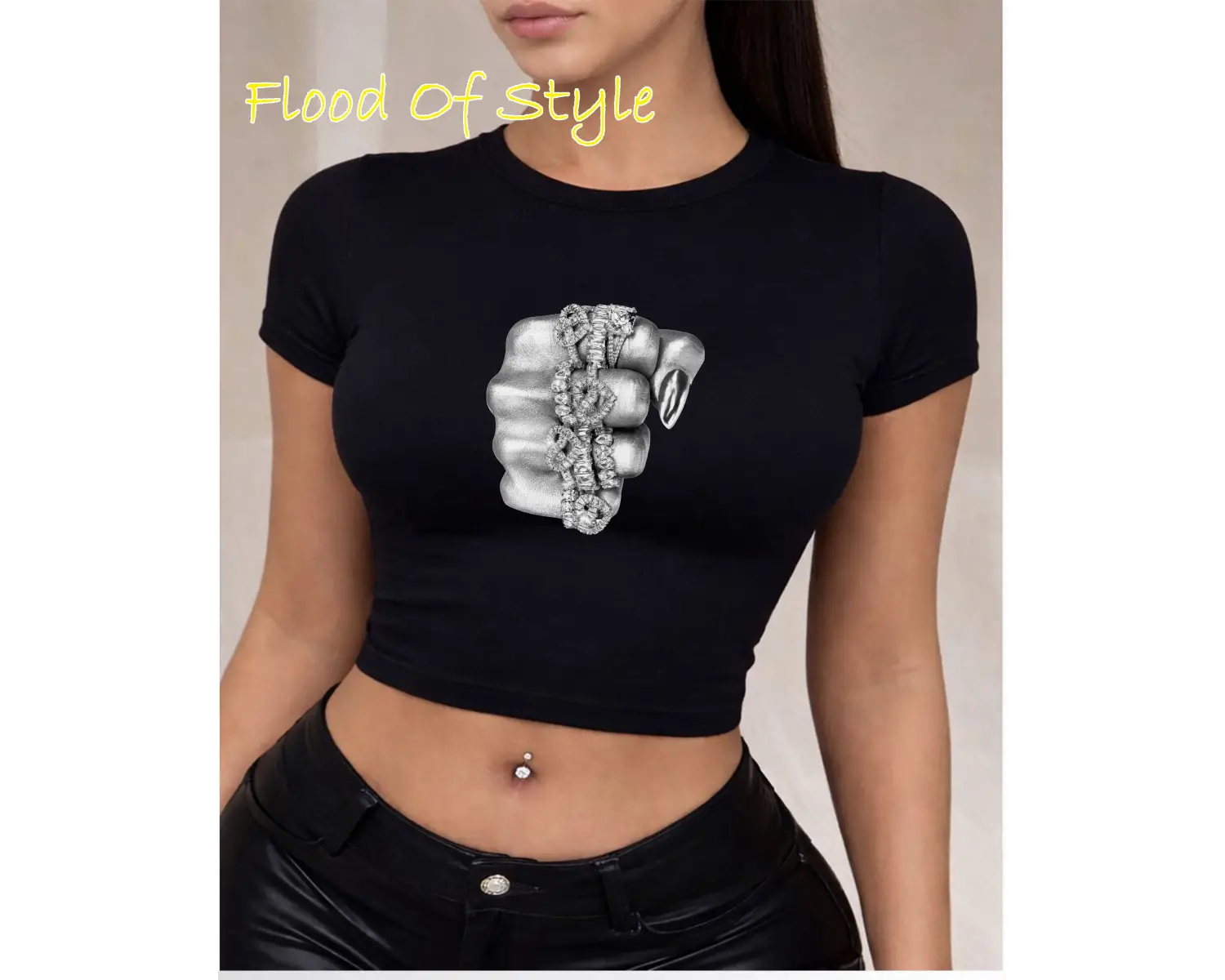 Beyaz Babby Tee el yüzük Özel tasarım