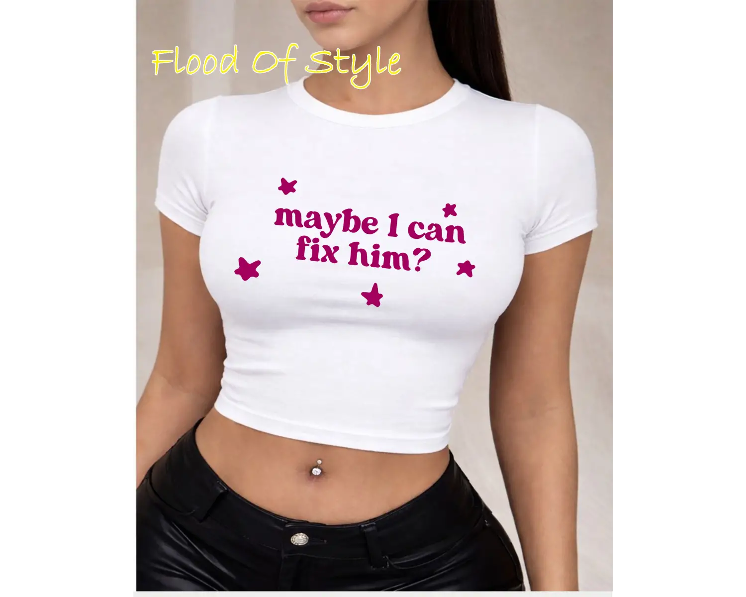 Beyaz Babby Tee fixhim Özel tasarım