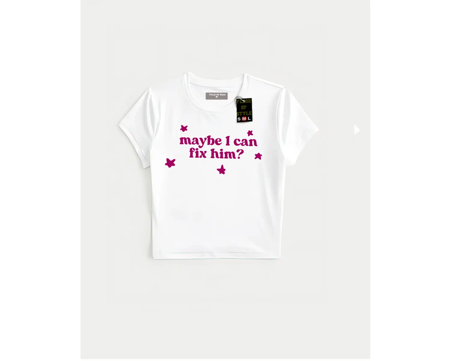 Beyaz Babby Tee fixhim Özel tasarım