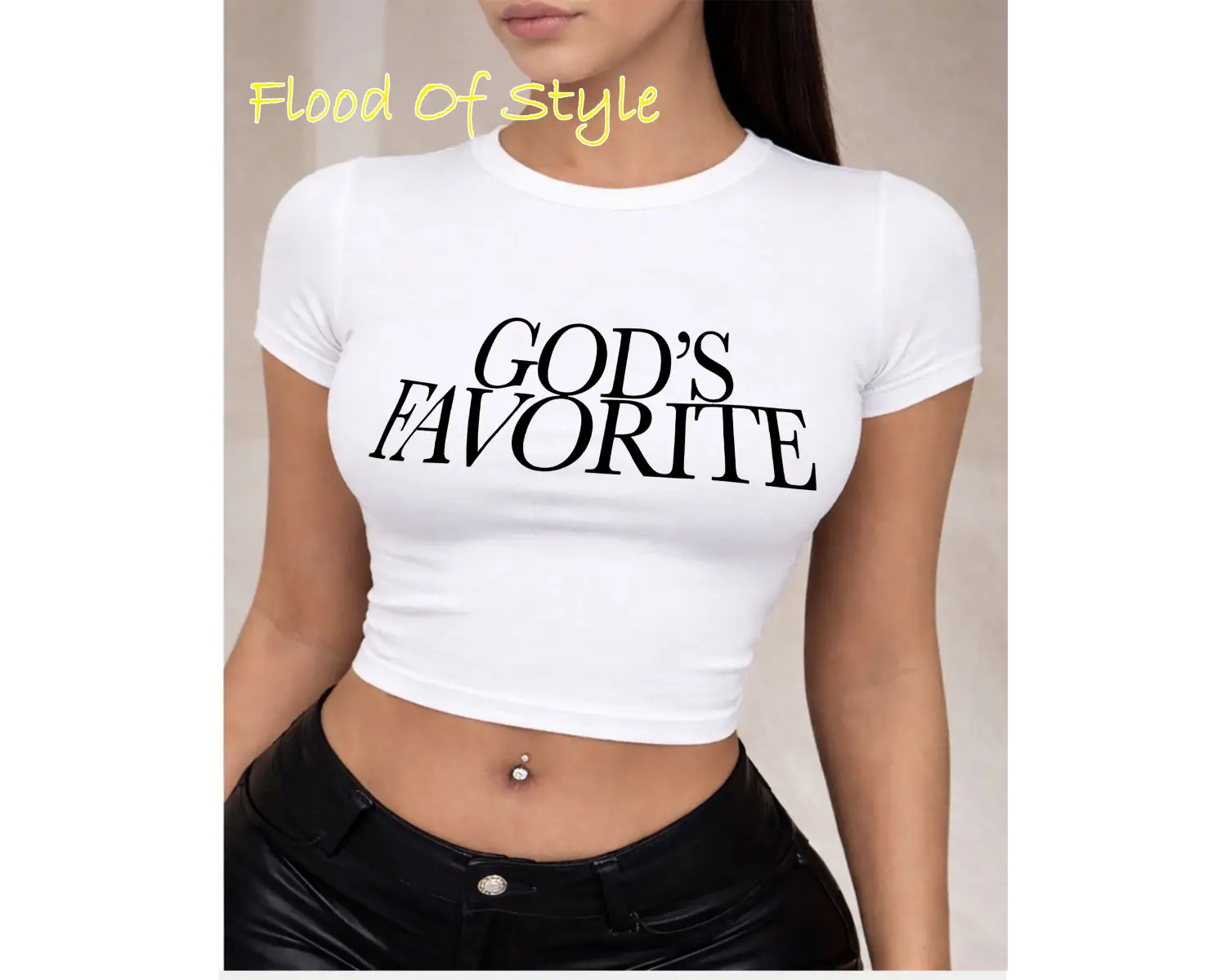 Beyaz Babby Tee gods favorıte Özel tasarım