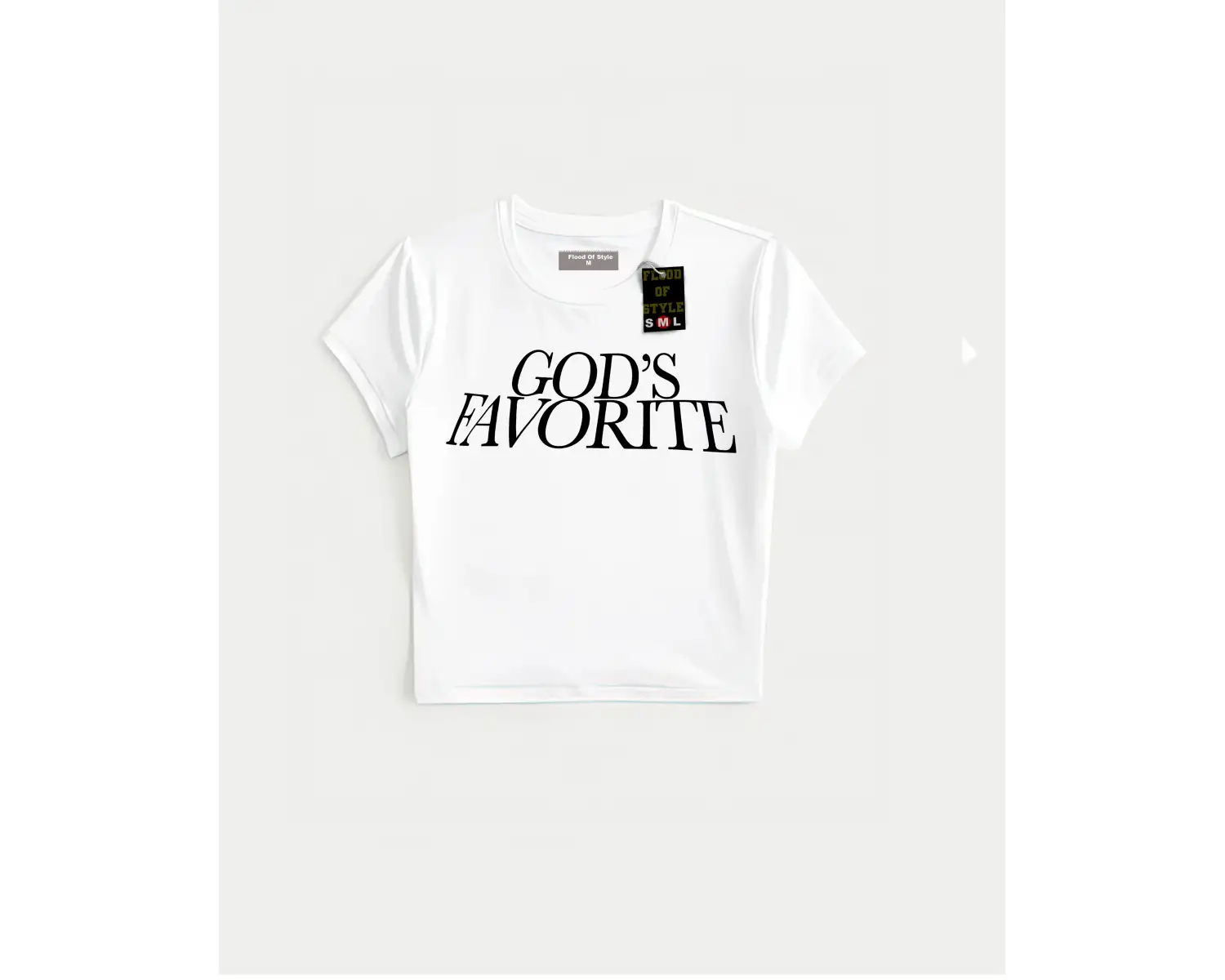 Beyaz Babby Tee gods favorıte Özel tasarım