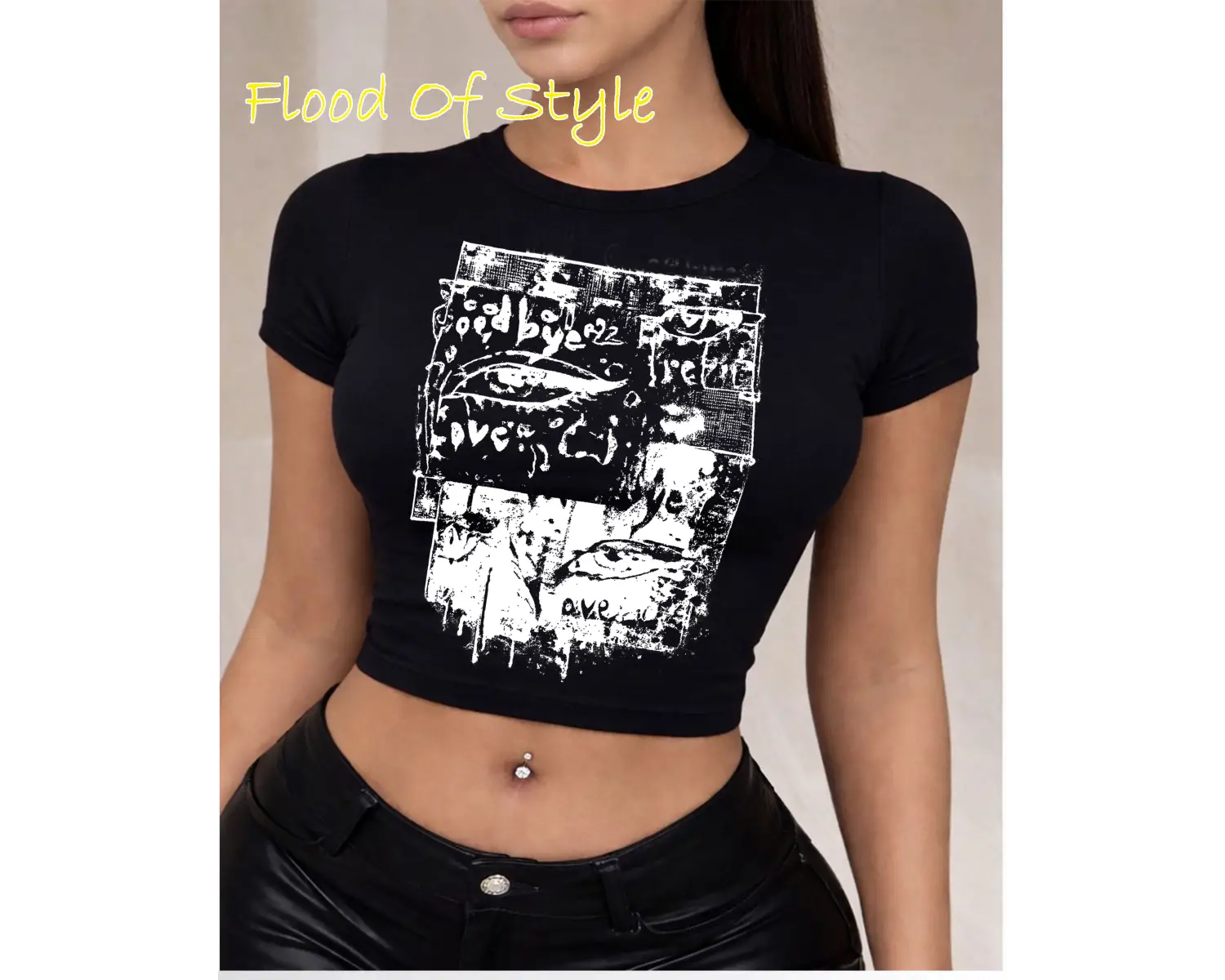 Beyaz Babby Tee göz baskı Özel tasarım