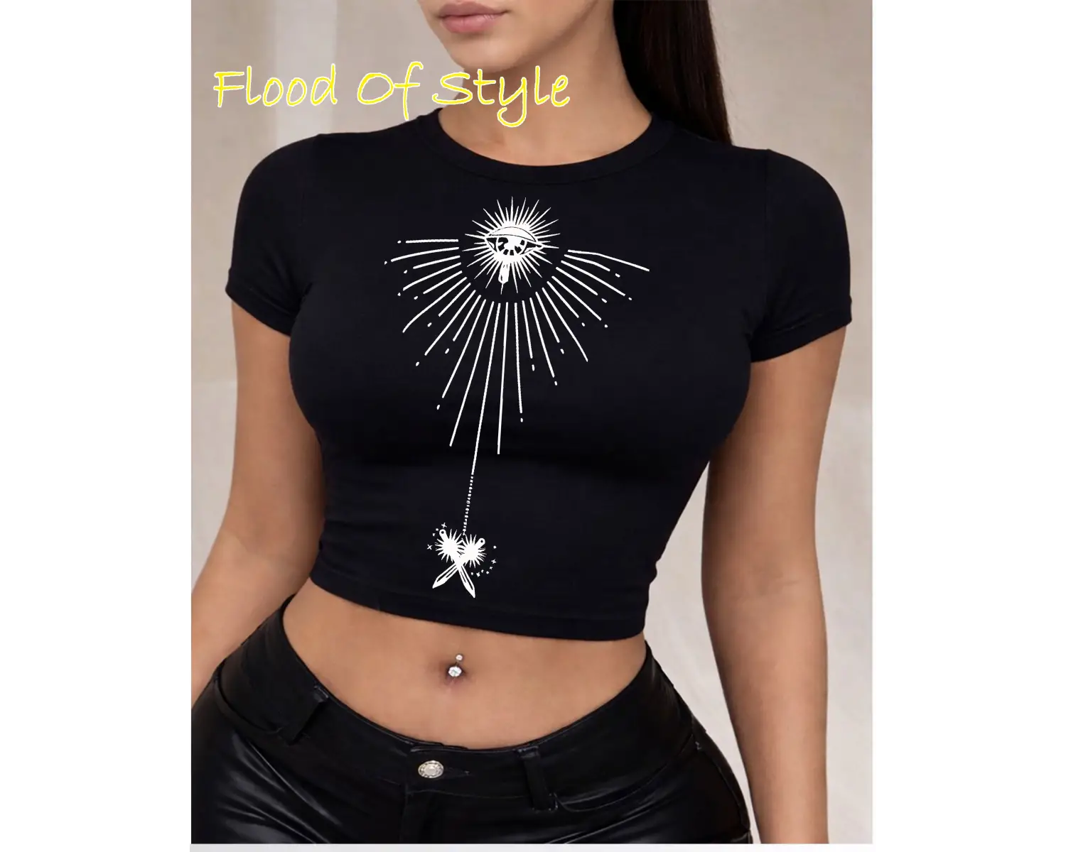 Beyaz Babby Tee göz tasarım Özel tasarım