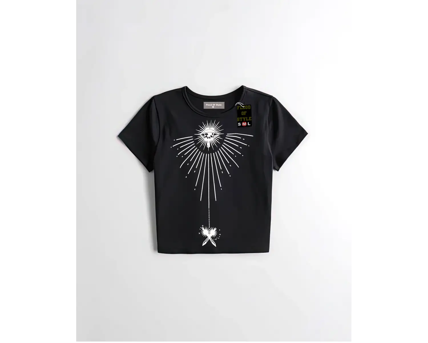 Beyaz Babby Tee göz tasarım Özel tasarım