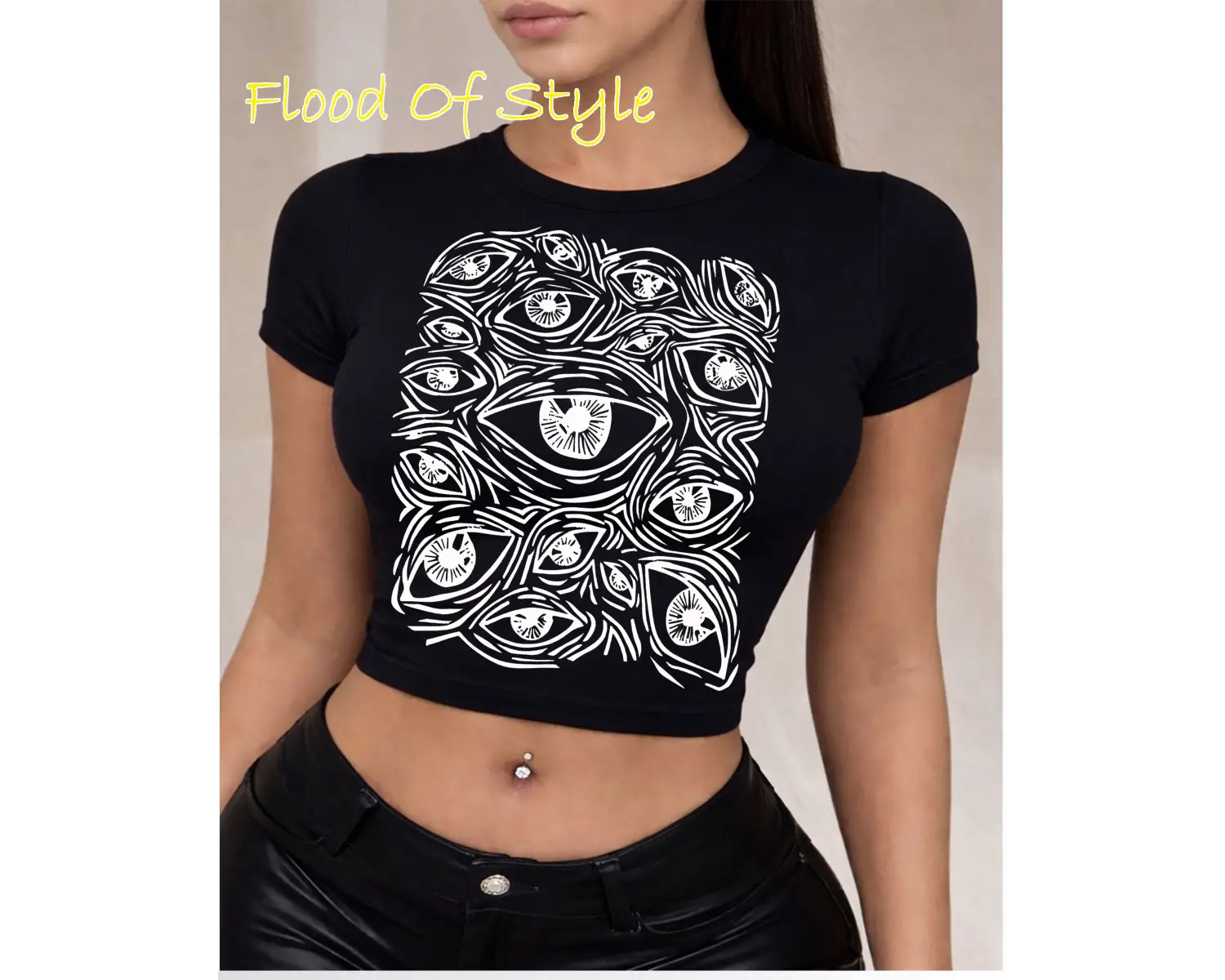 Beyaz Babby Tee gözler Özel tasarım