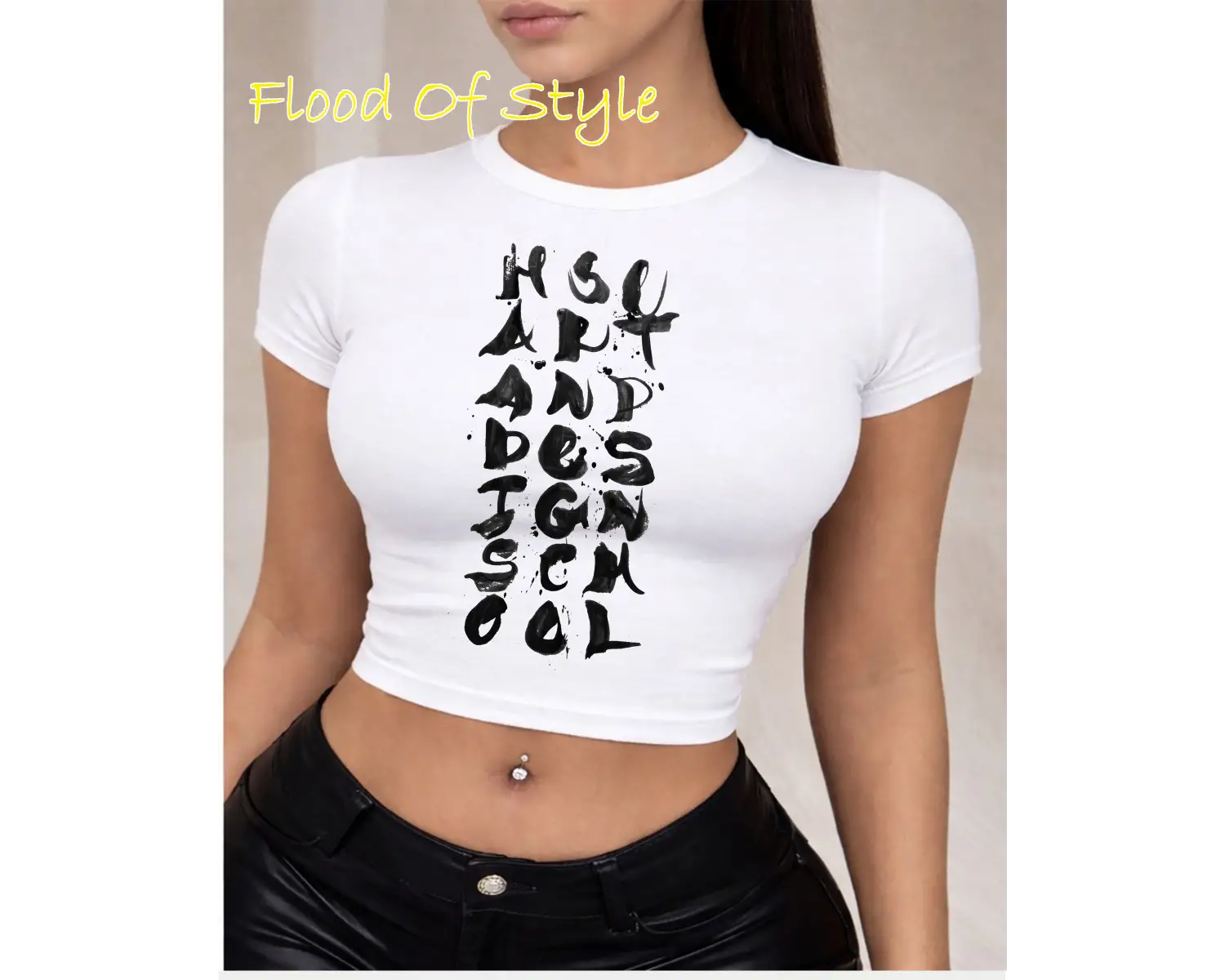 Beyaz Babby Tee harf Özel tasarım