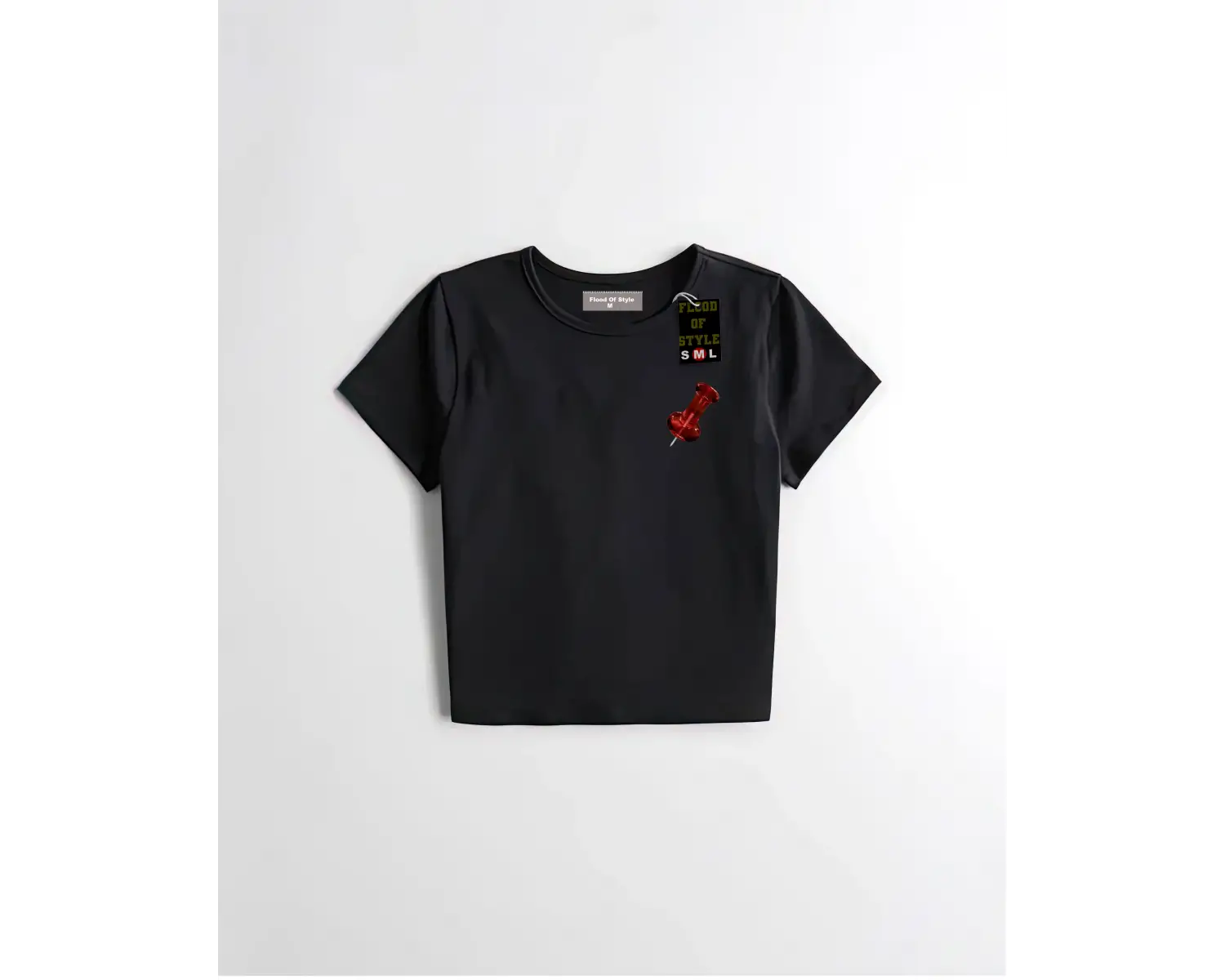 Beyaz Babby Tee iğne Özel tasarım