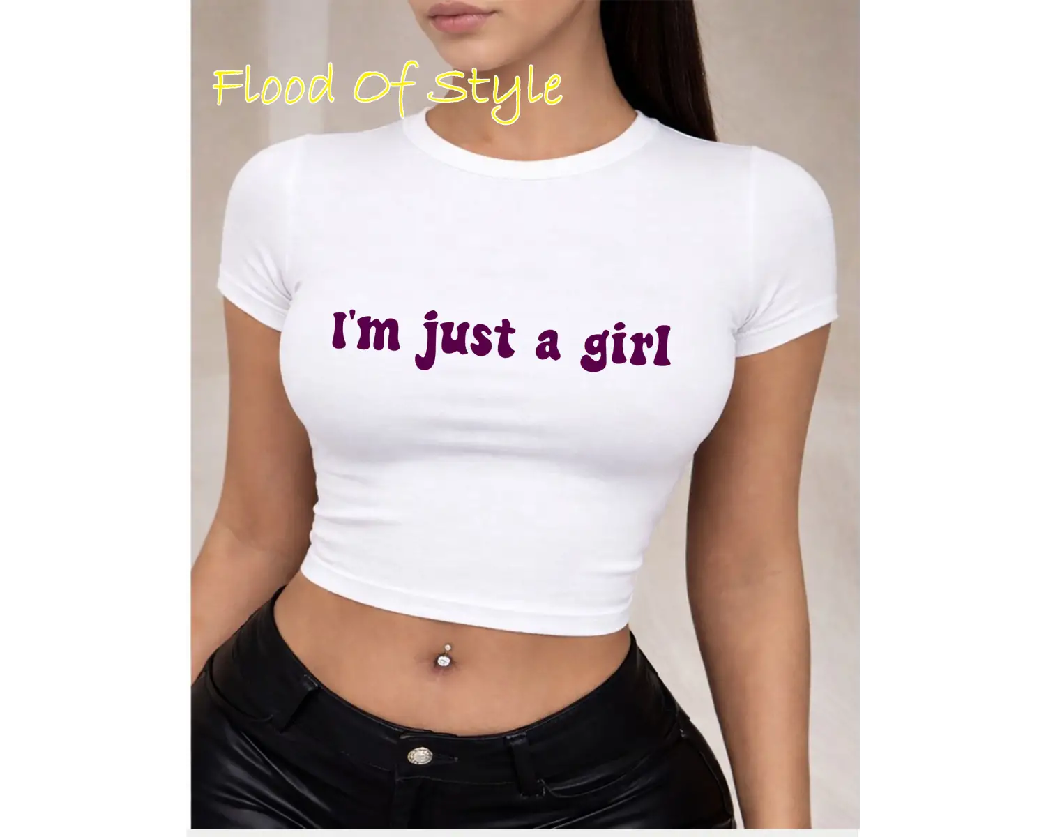 Beyaz Babby Tee ımjustagirl Özel tasarım