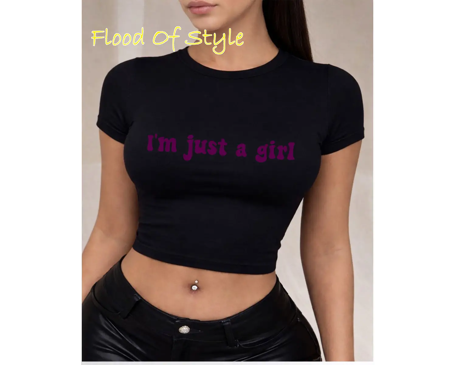 Beyaz Babby Tee ımjustagirl Özel tasarım