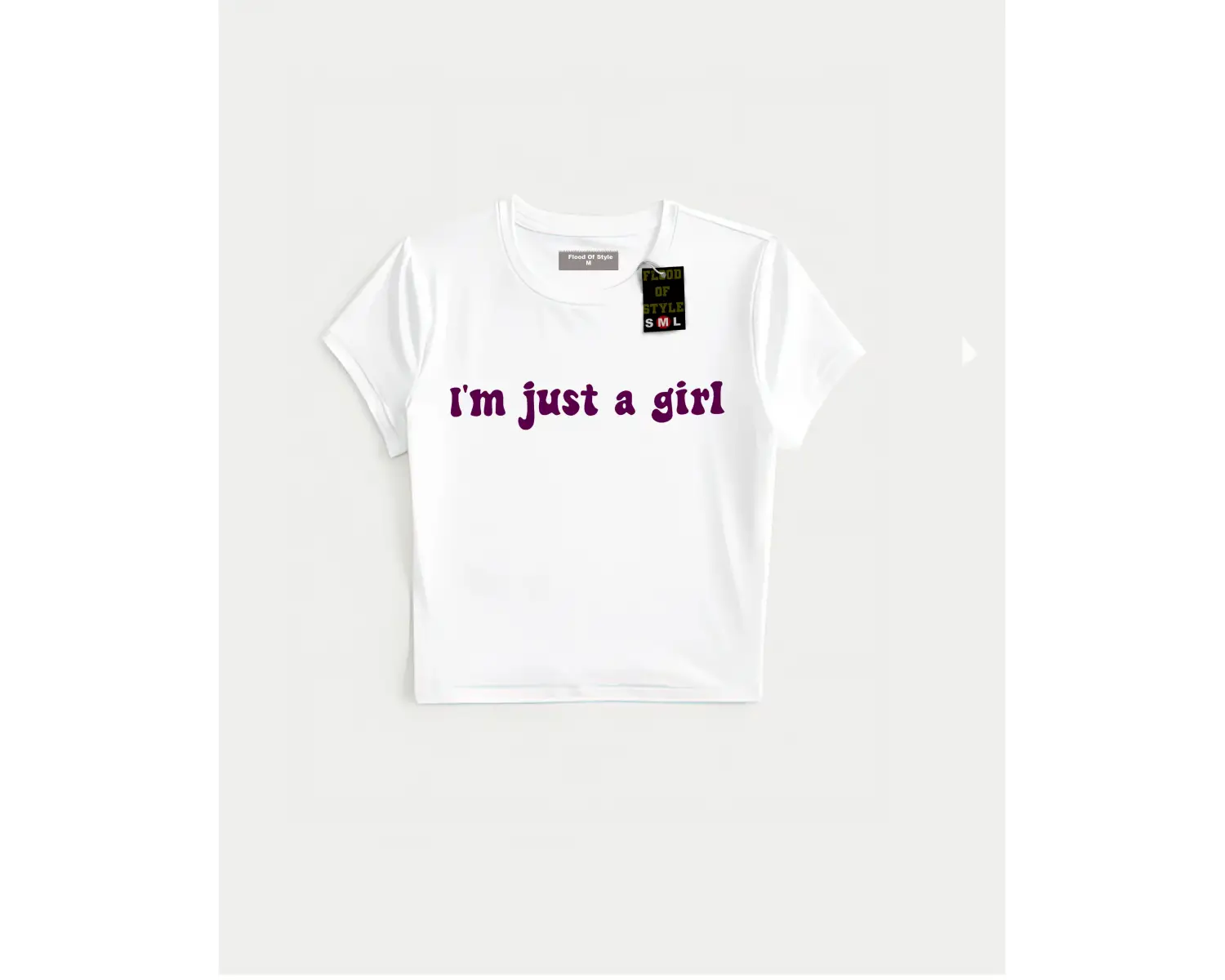 Beyaz Babby Tee ımjustagirl Özel tasarım