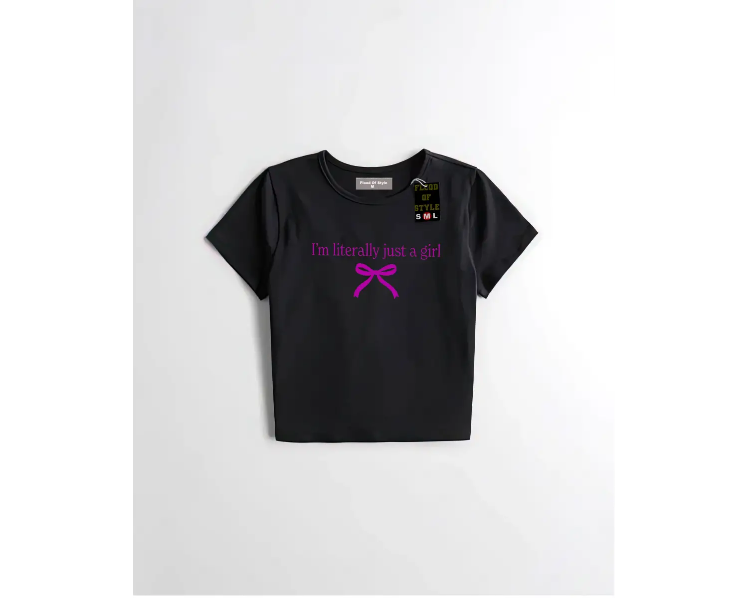 Beyaz Babby Tee ımliterallyjustagirll Özel tasarım