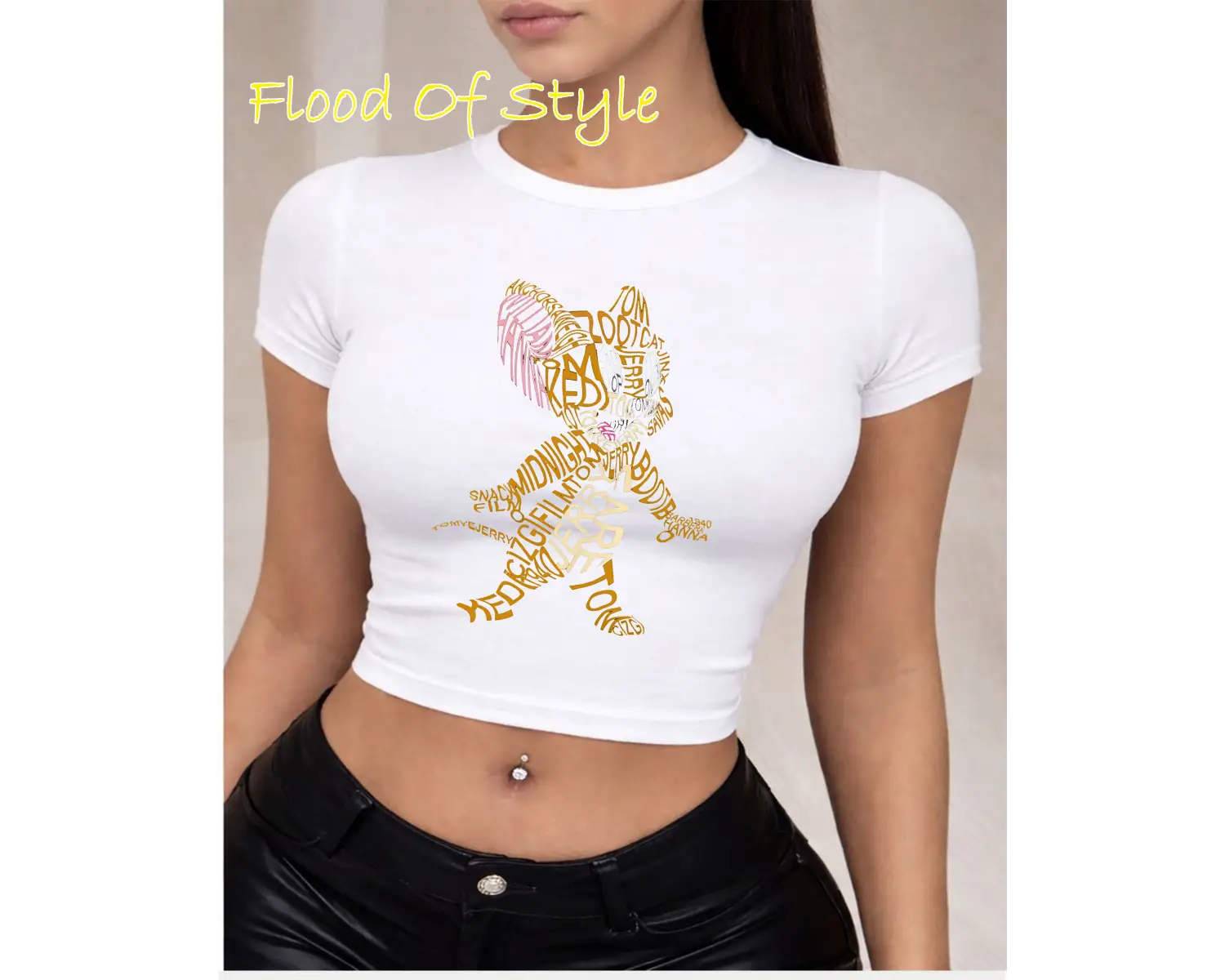 Beyaz Babby Tee jerrr Özel tasarım