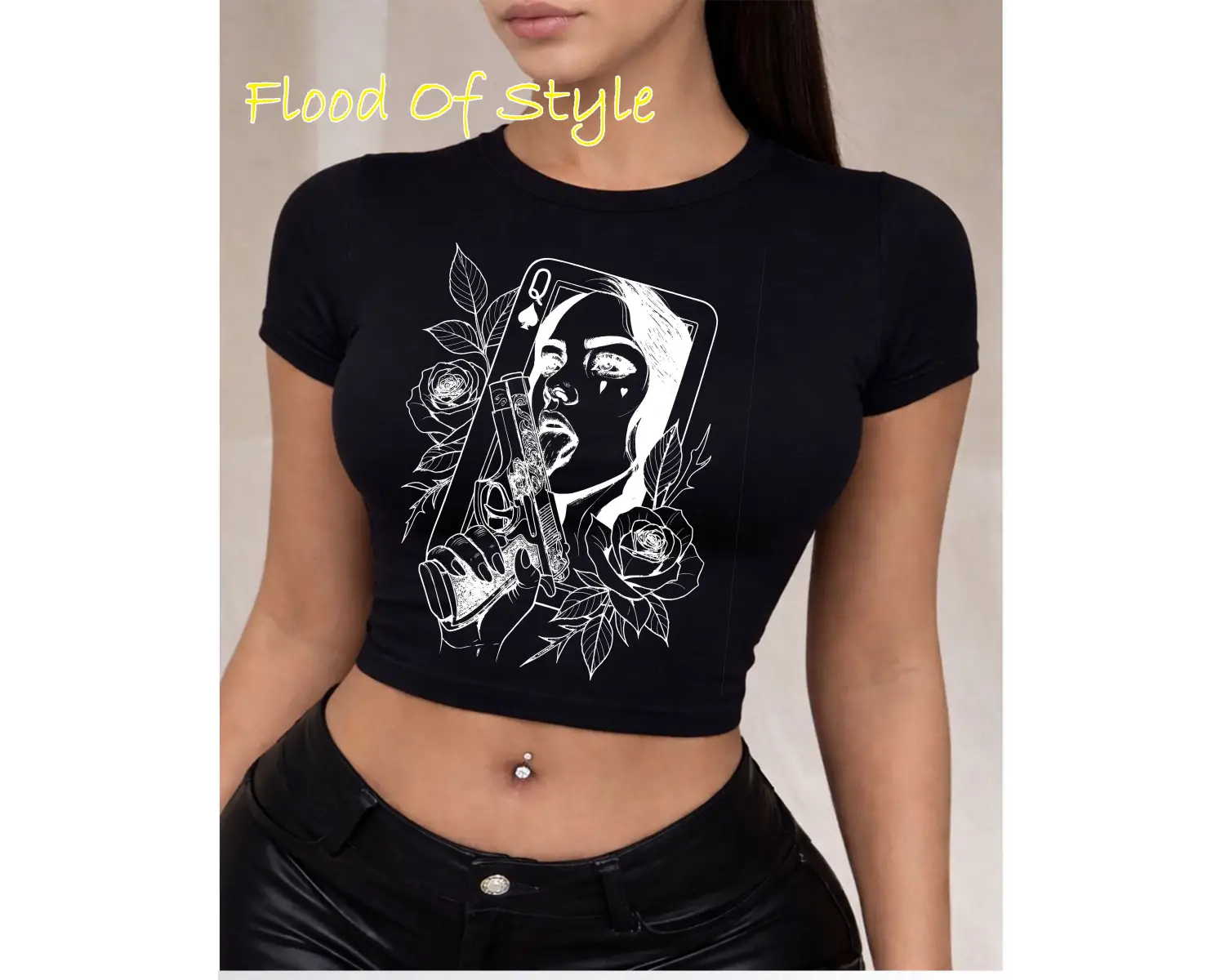 Beyaz Babby Tee kadın çiçek gözyaşı Özel tasarım