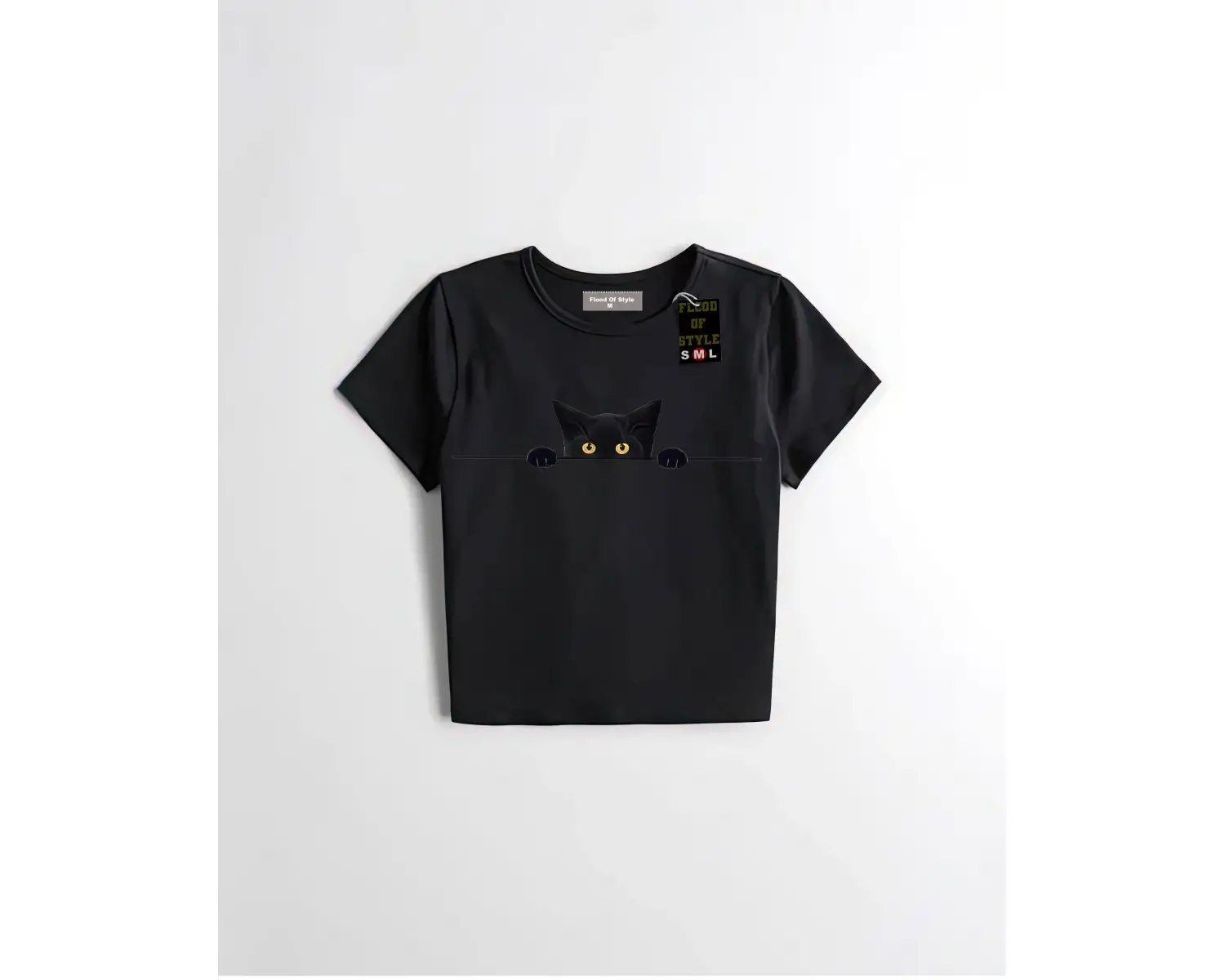 Beyaz Babby Tee kedi Özel tasarım