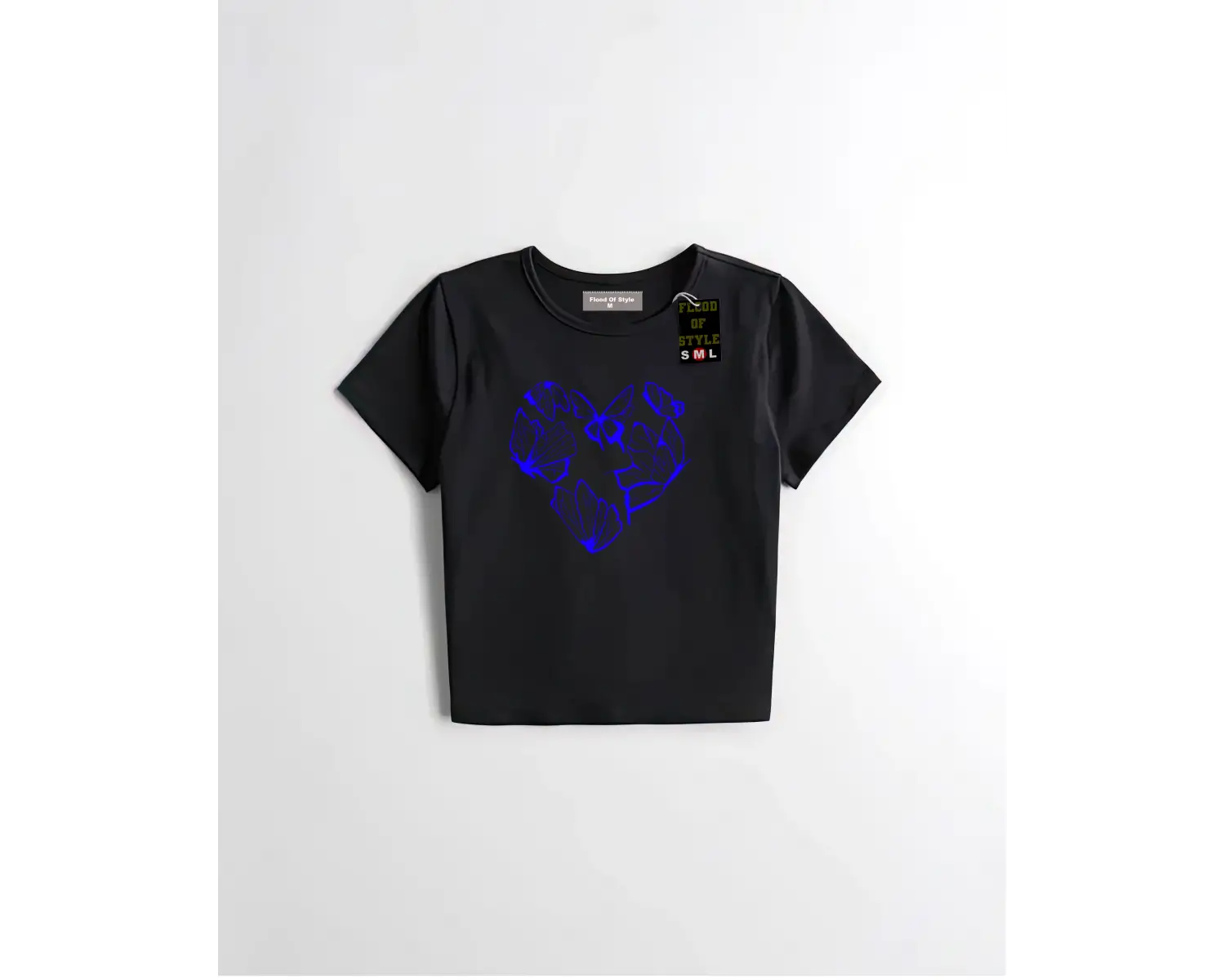 Beyaz Babby Tee kelebek kalpp Özel tasarım