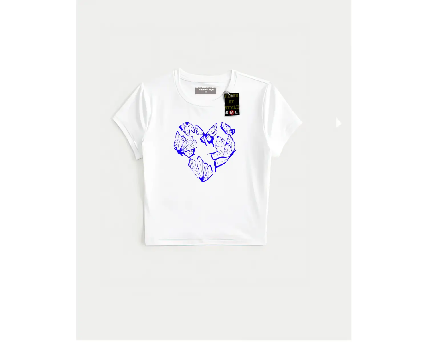 Beyaz Babby Tee kelebek kalpp Özel tasarım