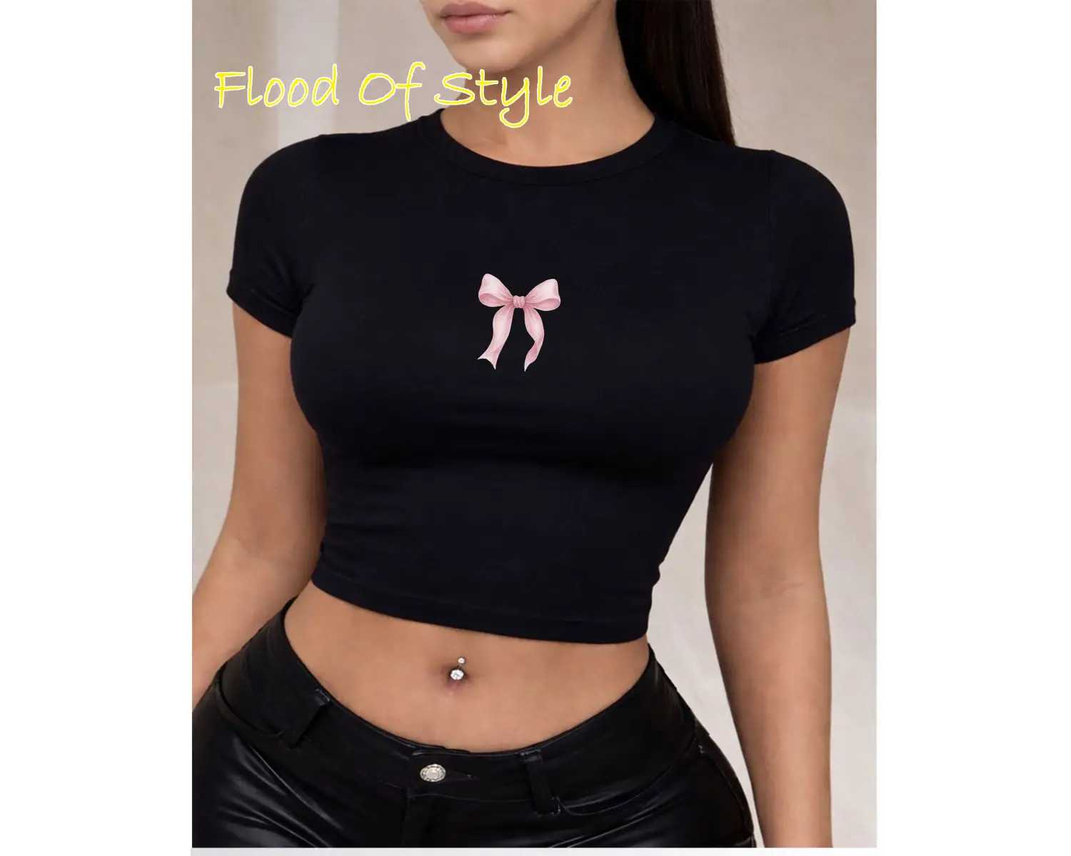 Beyaz Babby Tee kurdale minimal Özel tasarım