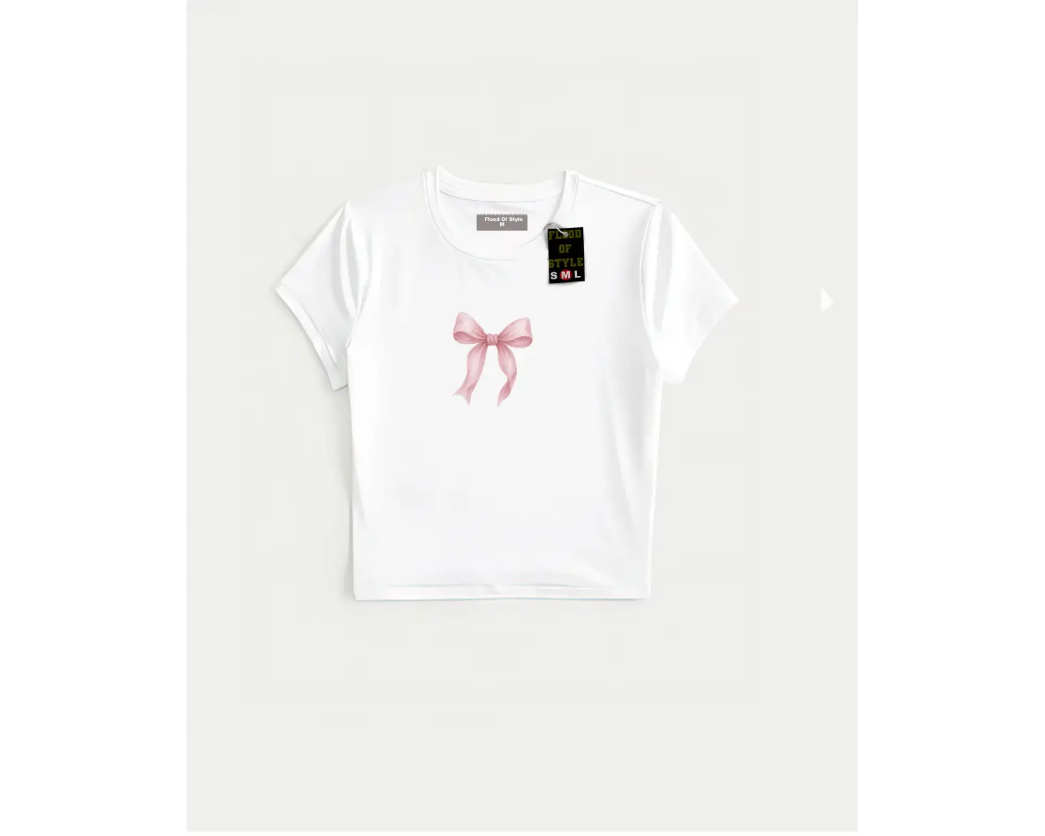 Beyaz Babby Tee kurdale minimal Özel tasarım