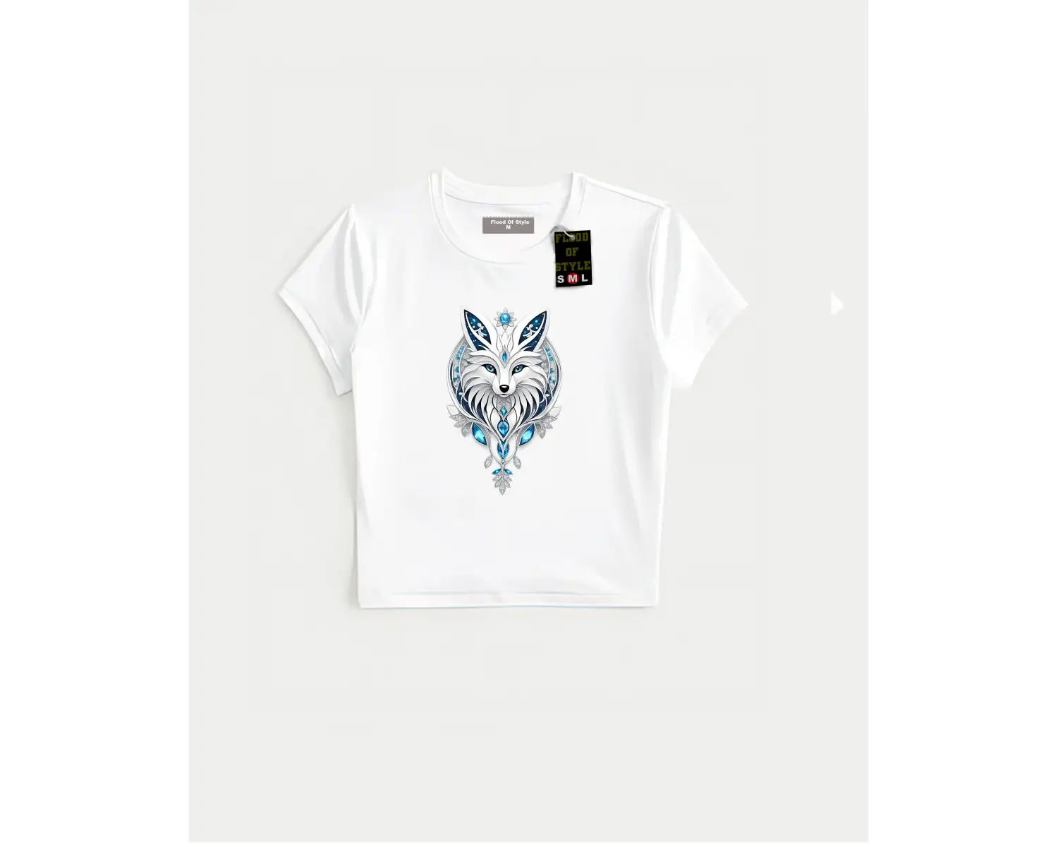 Beyaz Babby Tee kurt Özel tasarım