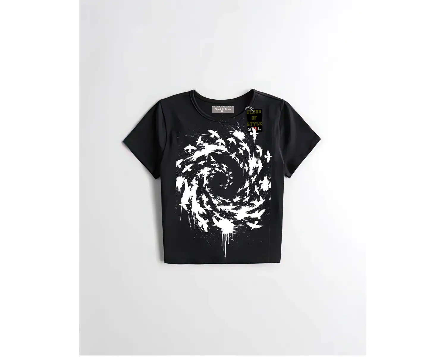 Beyaz Babby Tee kuşlar Özel tasarım