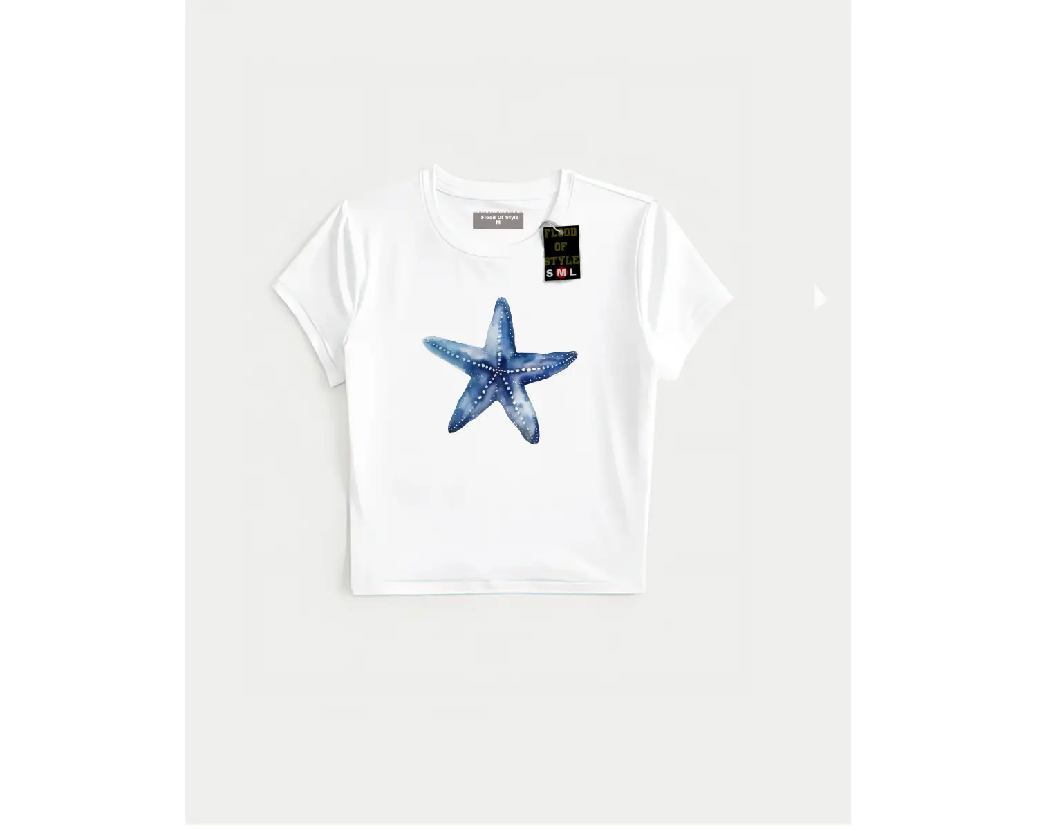 Beyaz Babby Tee mavi Özel tasarım