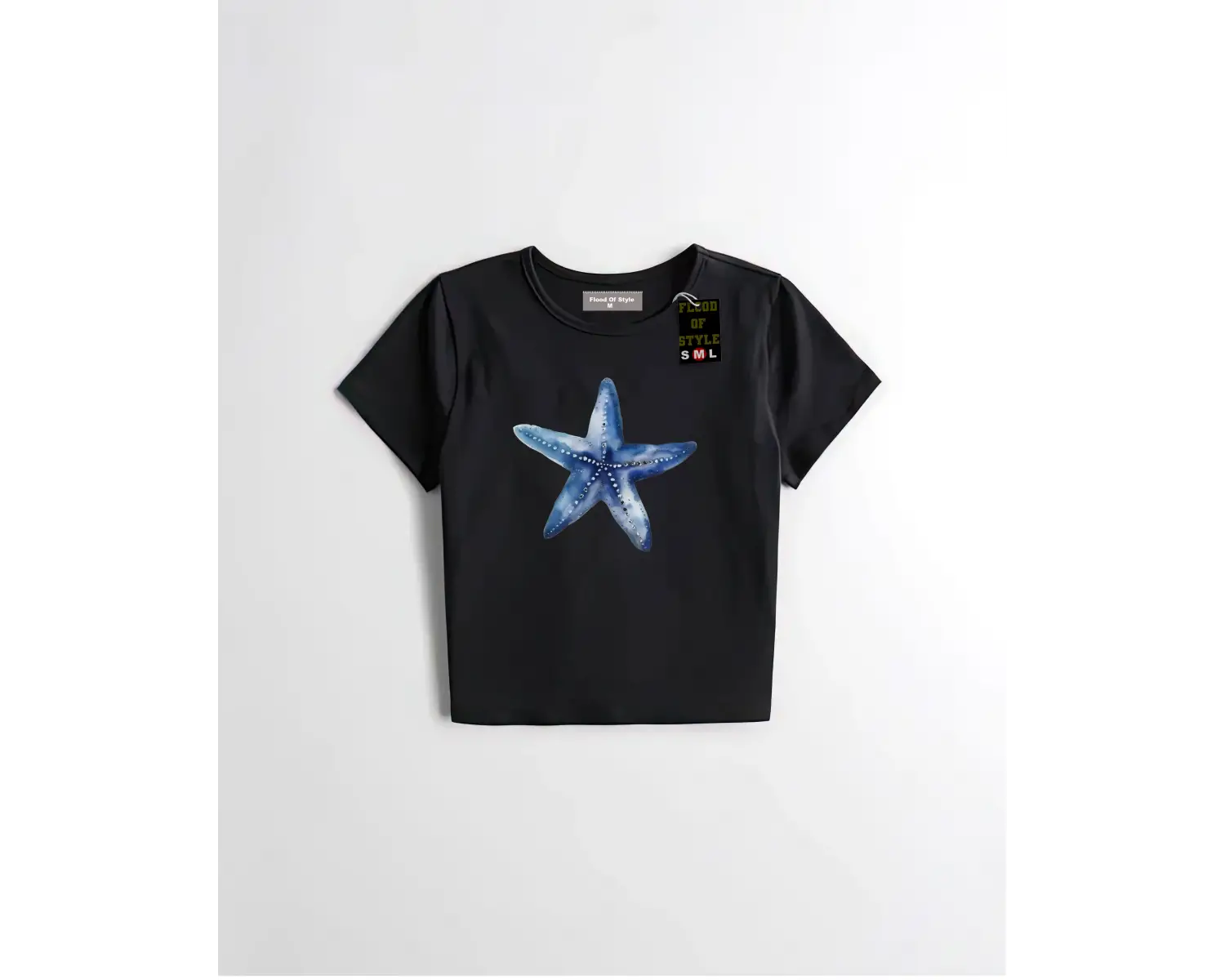 Beyaz Babby Tee mavi Özel tasarım