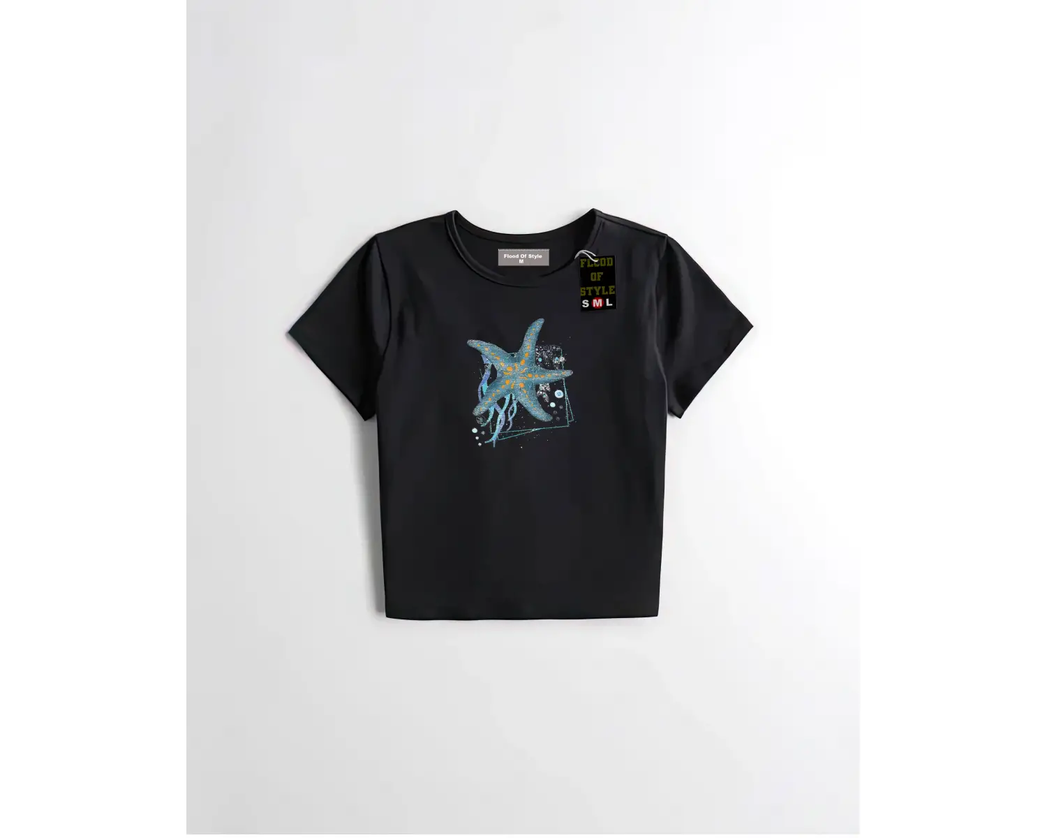 Beyaz Babby Tee mavi yıldız Özel tasarım