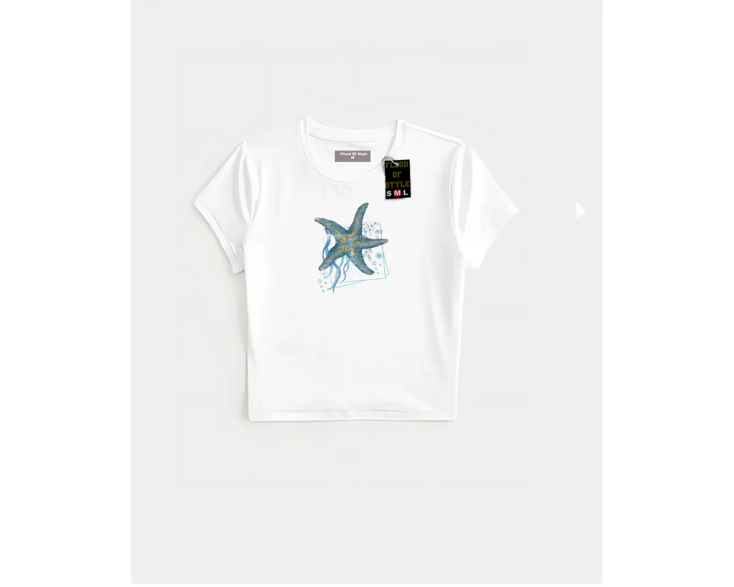 Beyaz Babby Tee mavi yıldız Özel tasarım