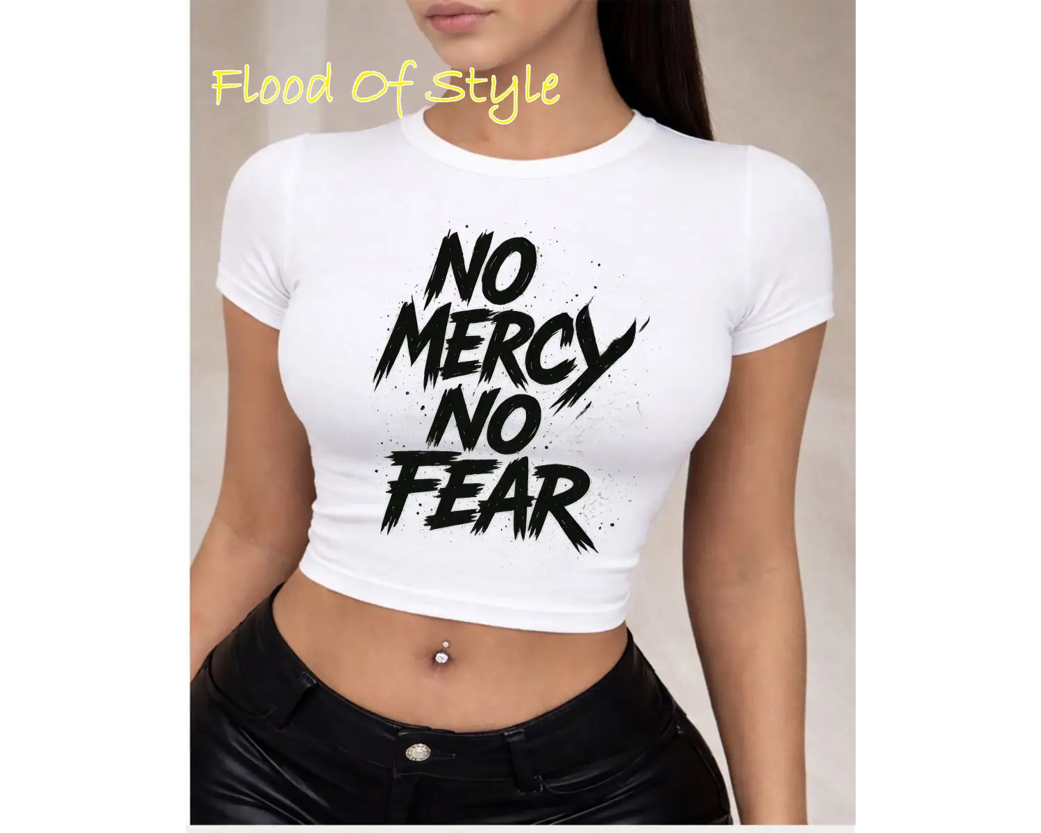 Beyaz Babby Tee merhamet yok Özel tasarım