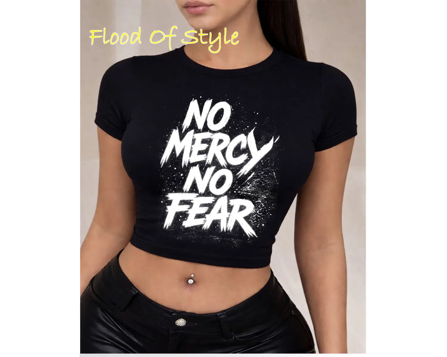 Beyaz Babby Tee merhamet yok Özel tasarım