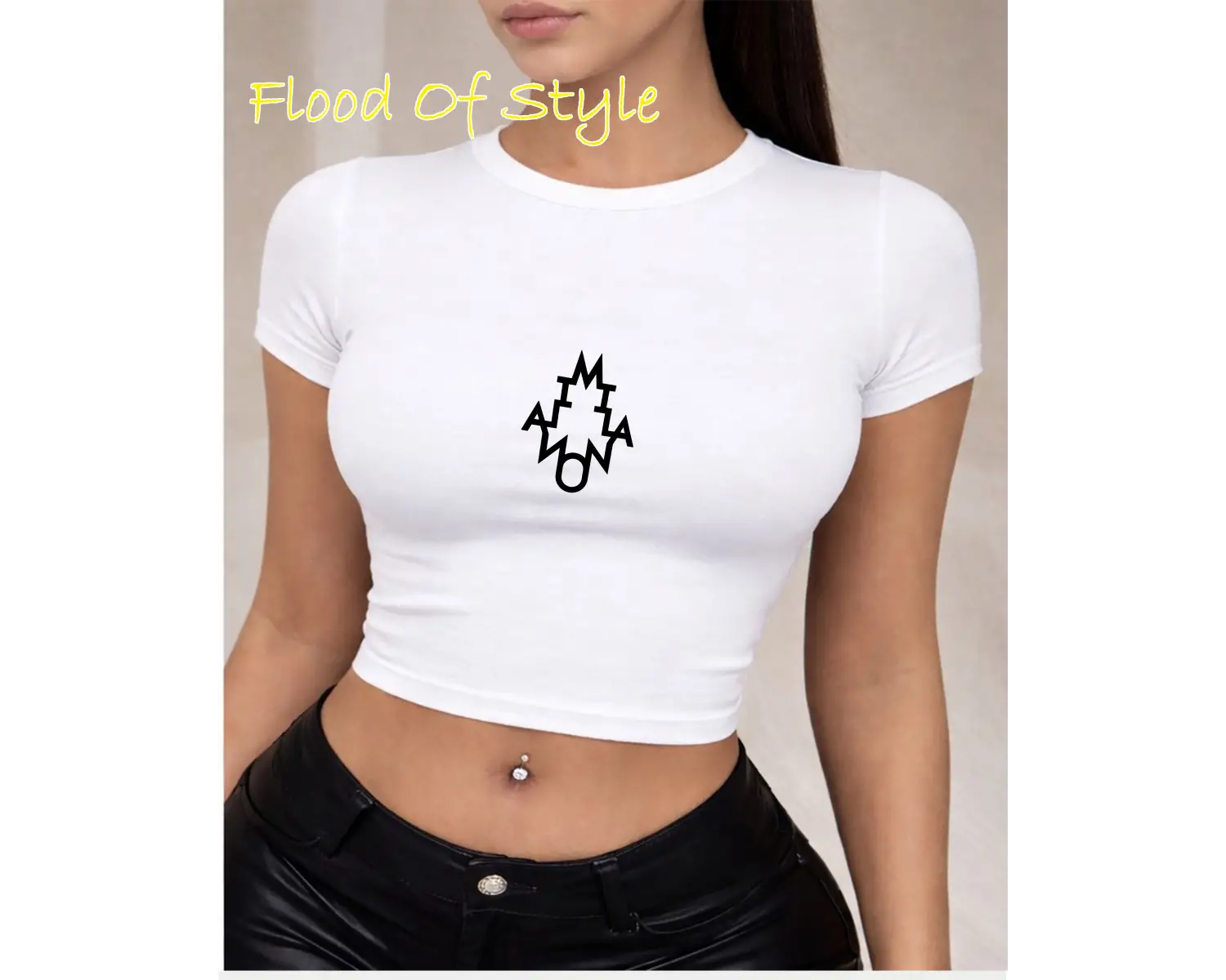 Beyaz Babby Tee milano Özel tasarım