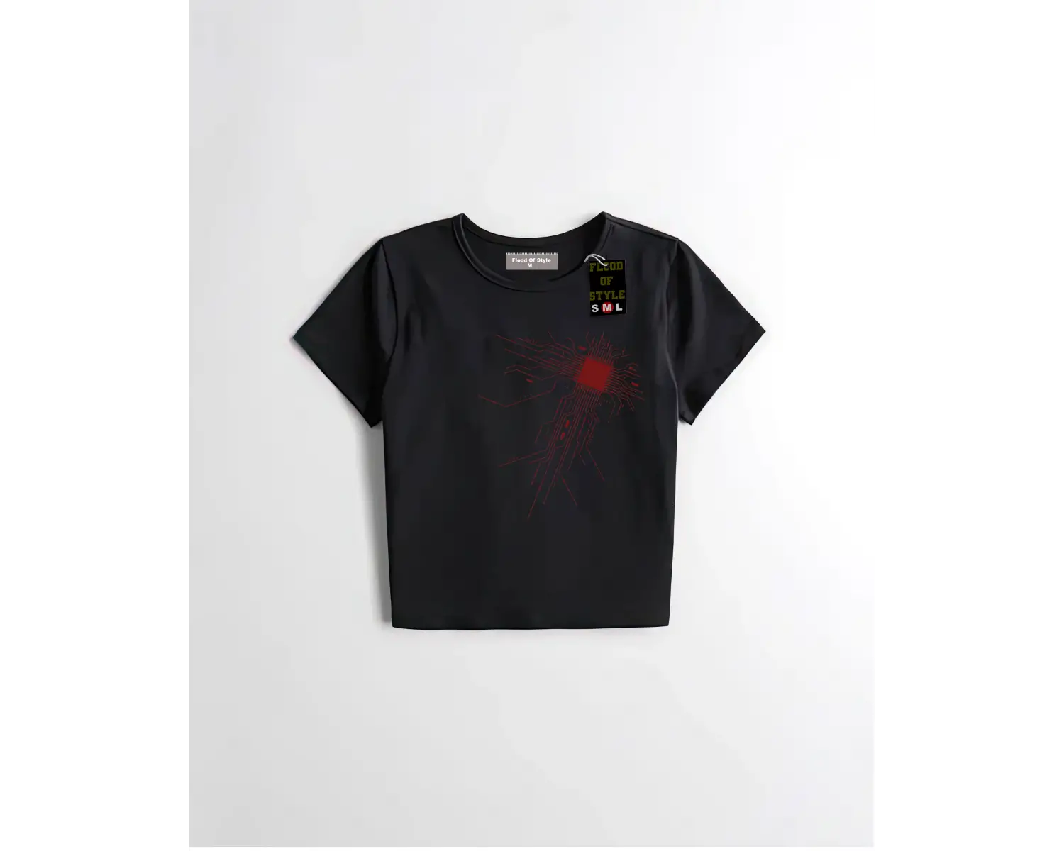 Beyaz Babby Tee minimal çizgiler Özel tasarım