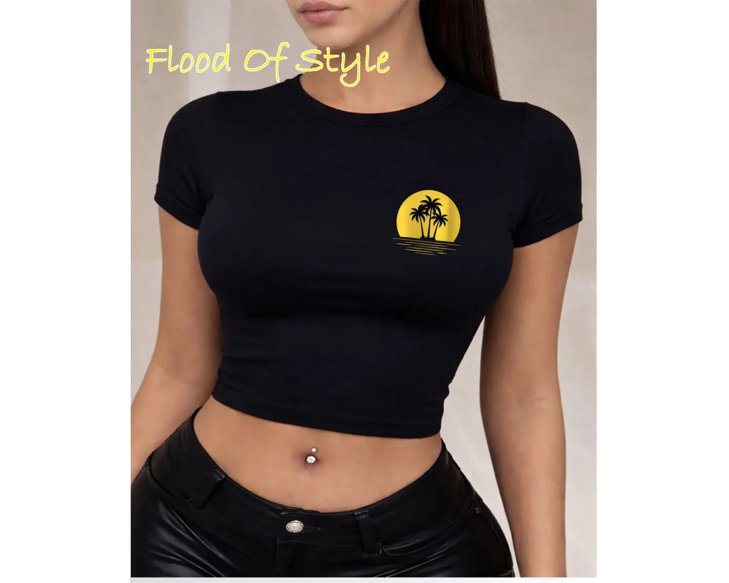 Beyaz Babby Tee minimal güneş ağaç Özel tasarım