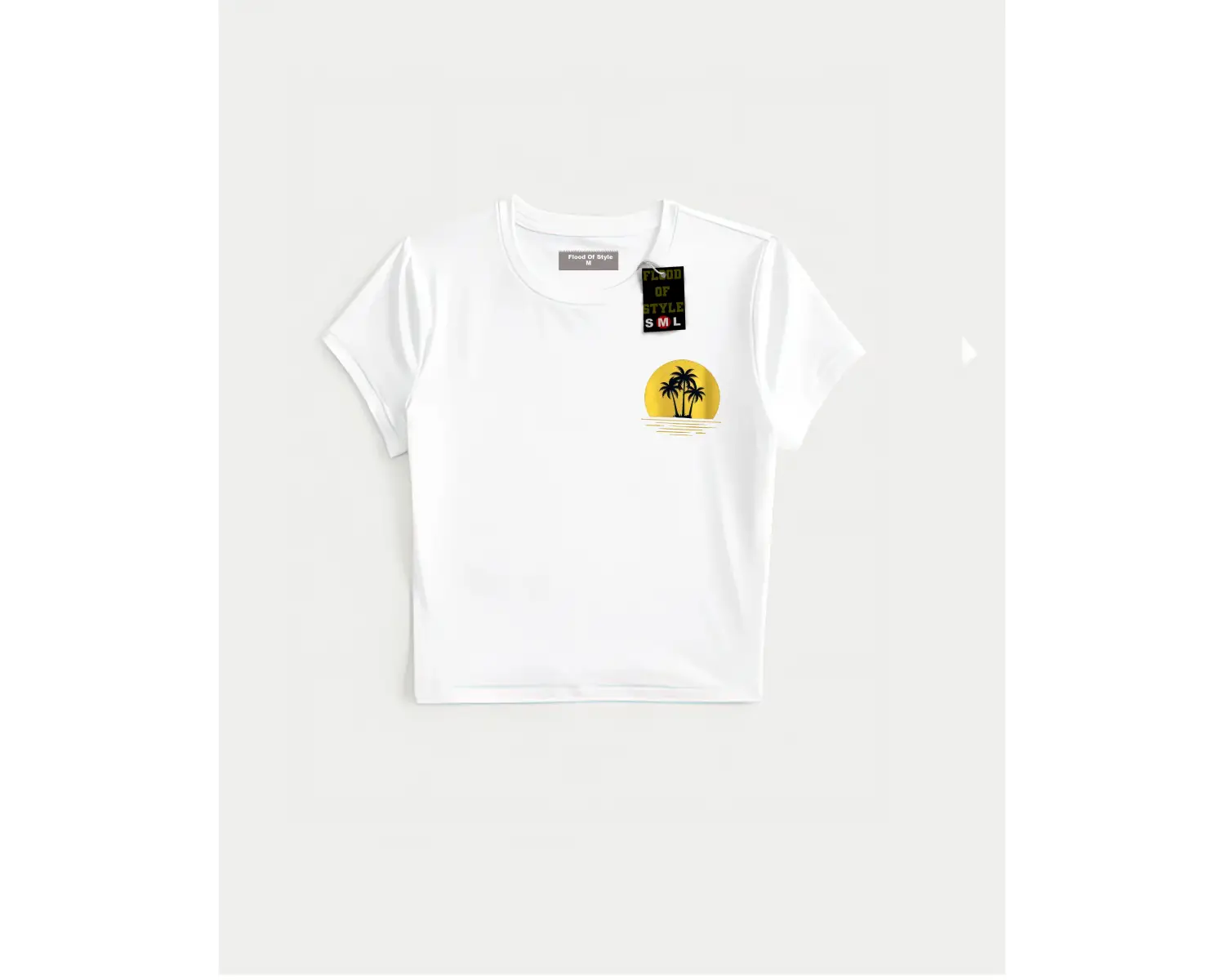 Beyaz Babby Tee minimal güneş ağaç Özel tasarım