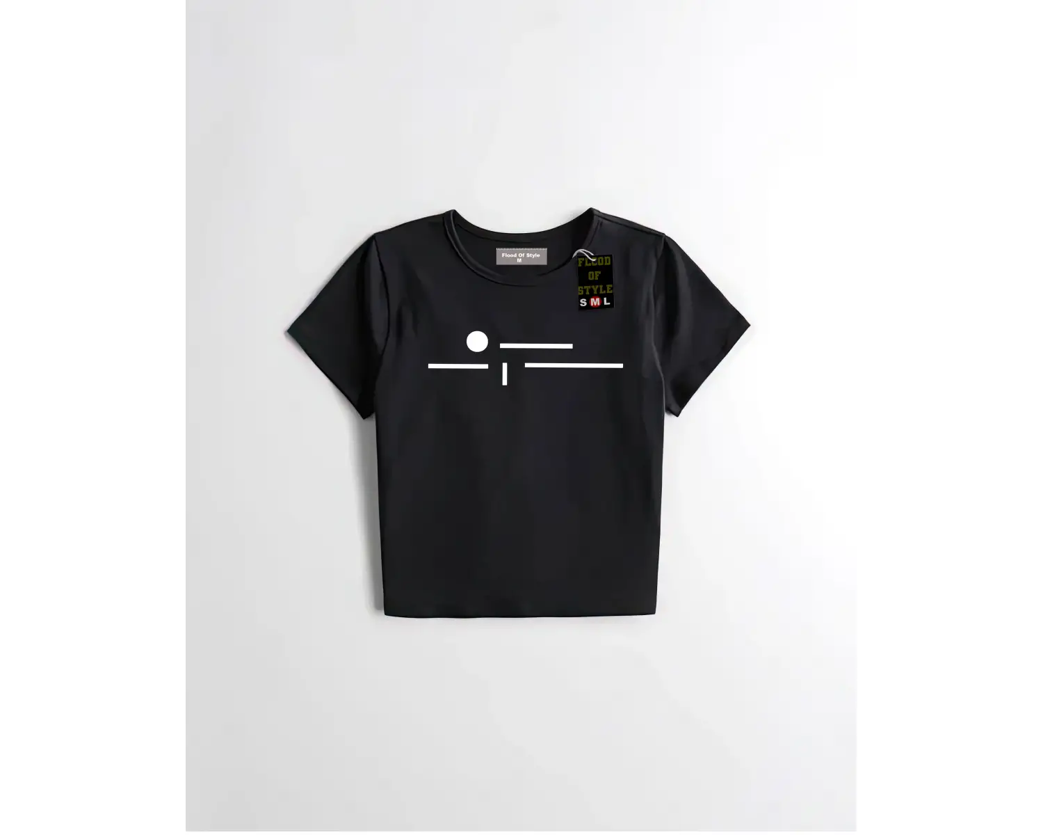 Beyaz Babby Tee minimal Özel tasarım