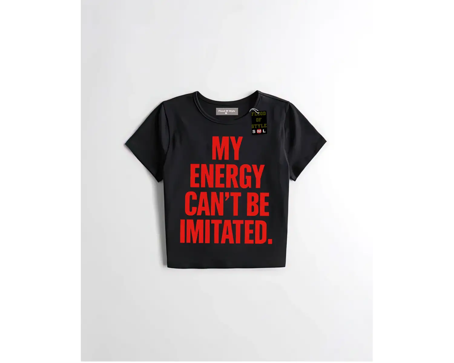 Beyaz Babby Tee myenergycantbeımıtated Özel tasarım