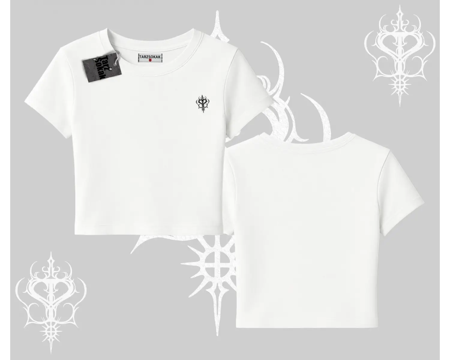 Beyaz Babby Tee Özel logolu