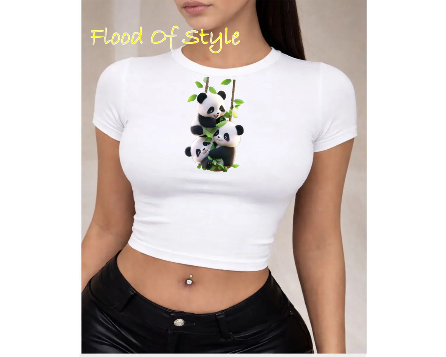 Beyaz Babby Tee pandalar Özel tasarım