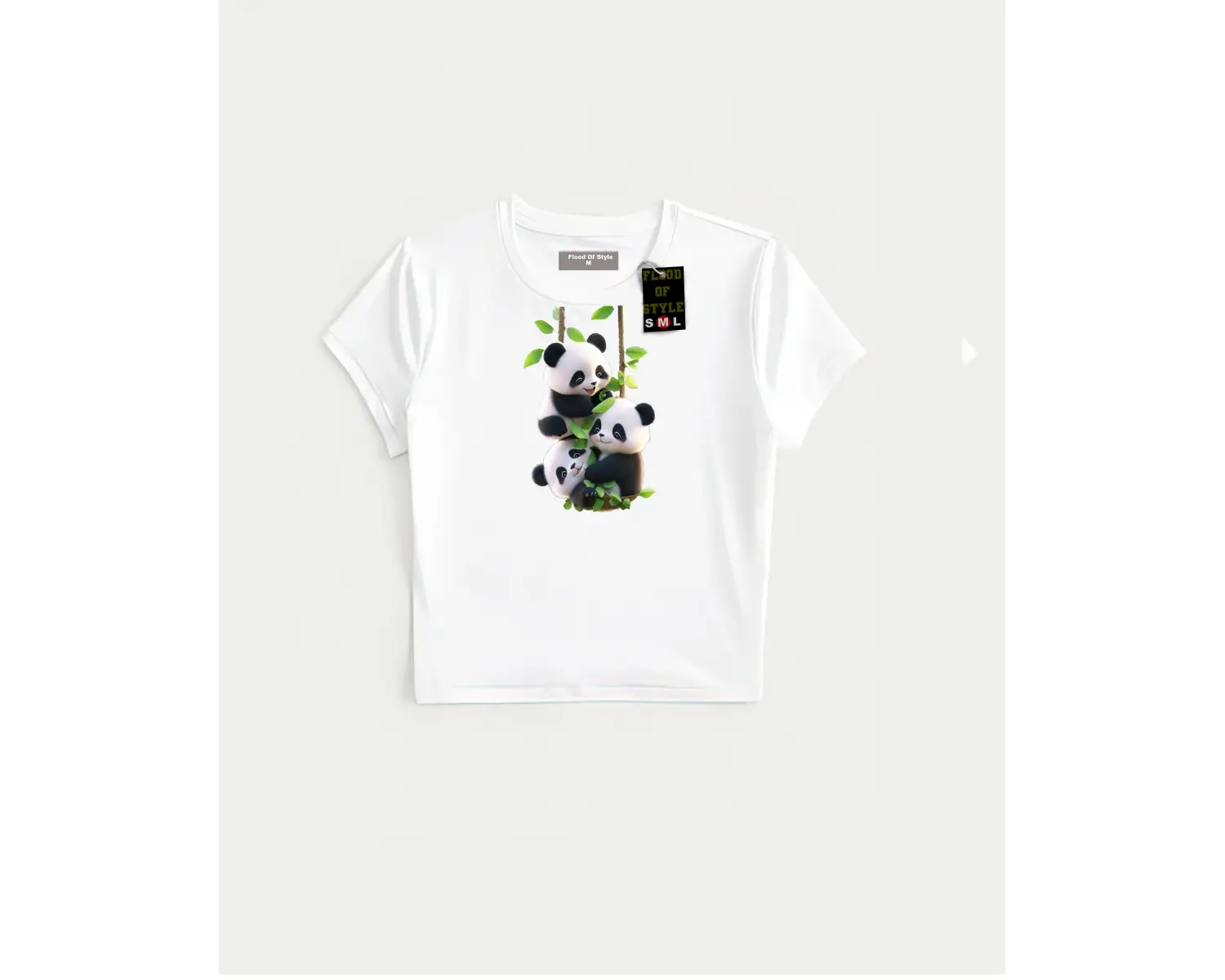 Beyaz Babby Tee pandalar Özel tasarım