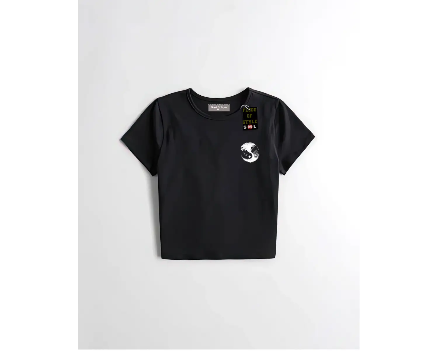 Beyaz Babby Tee siyah beyaz Özel tasarım