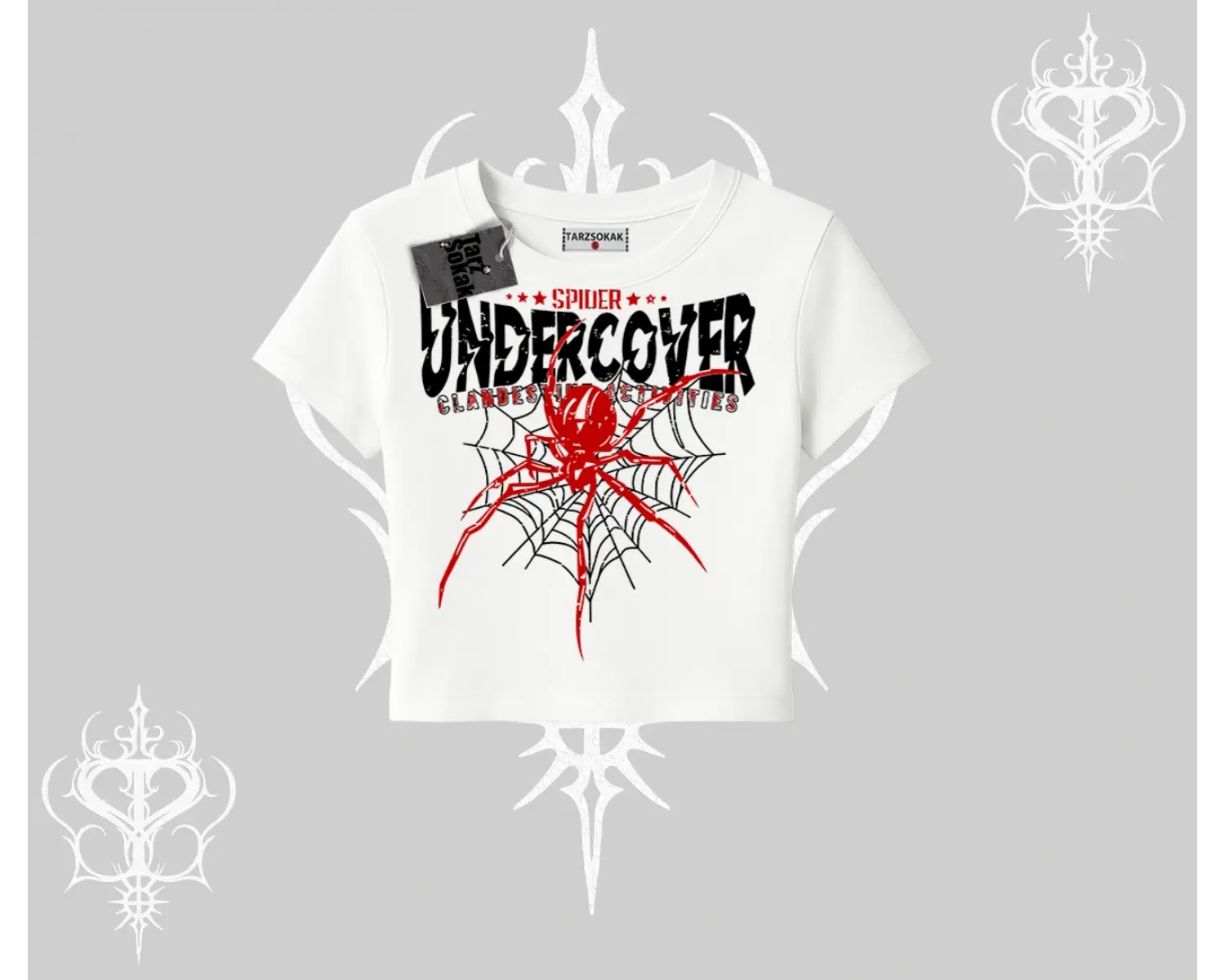 Beyaz Babby Tee Spider Undercover