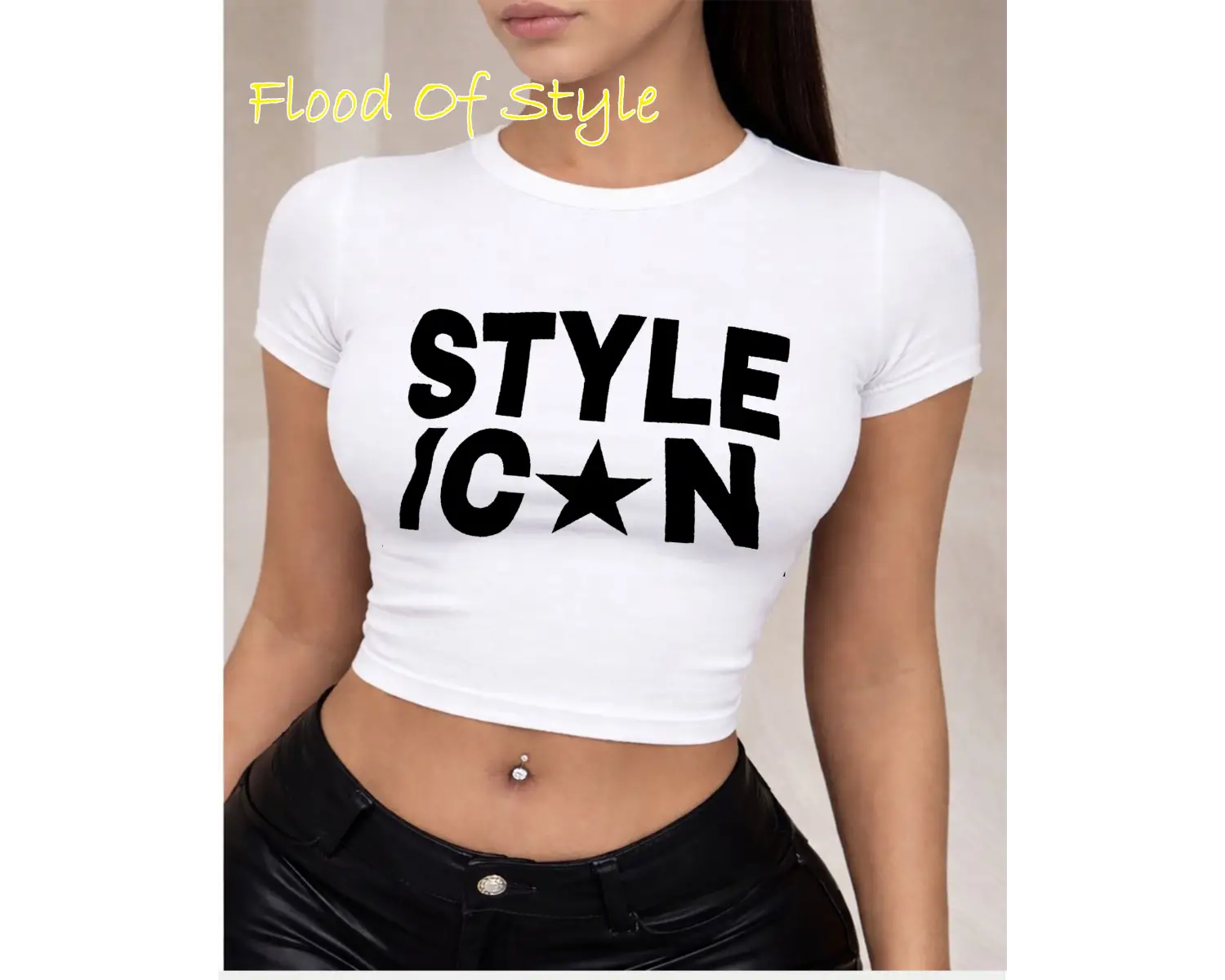 Beyaz Babby Tee style Özel tasarım